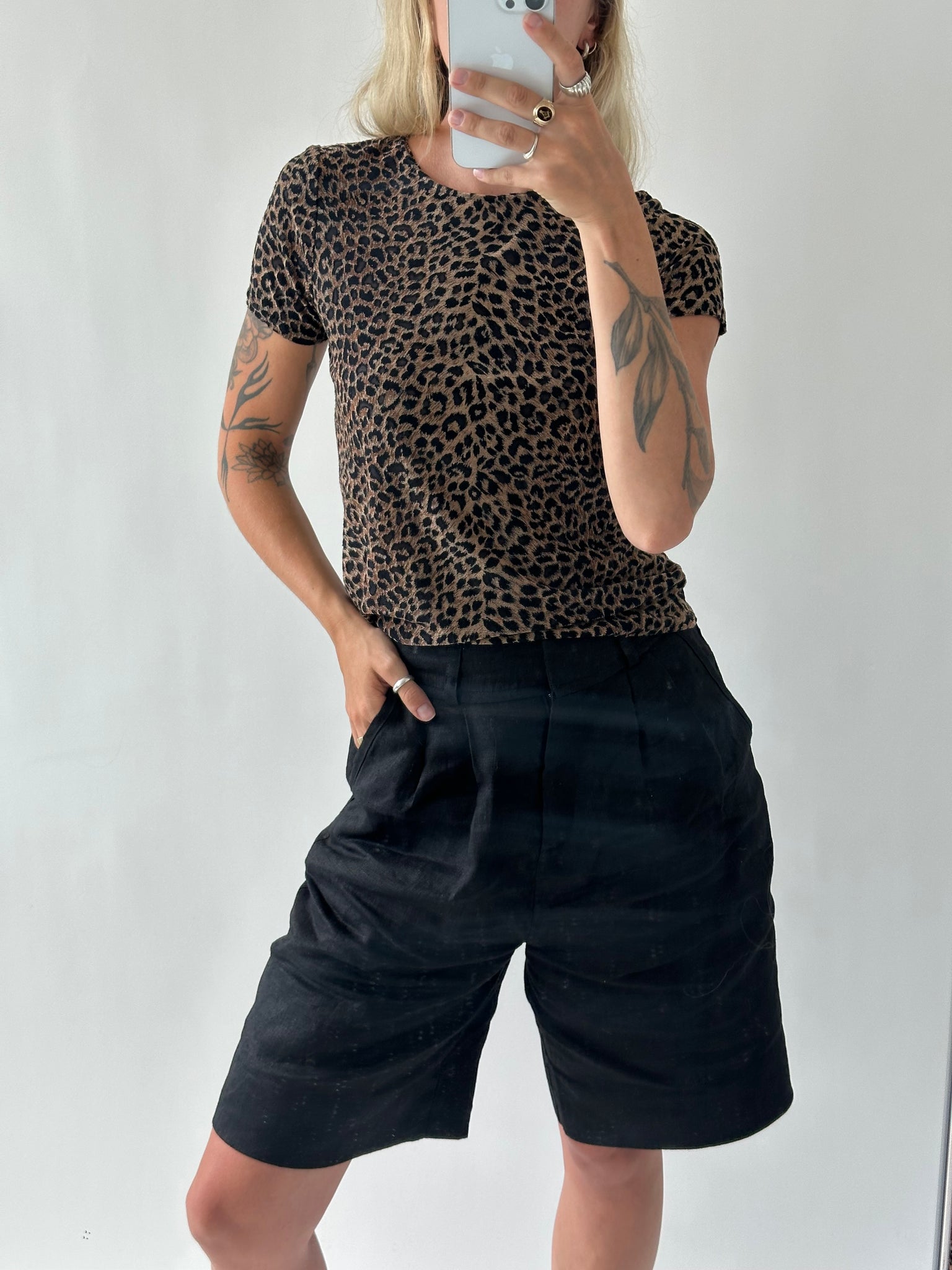 Leopard Stretch Top