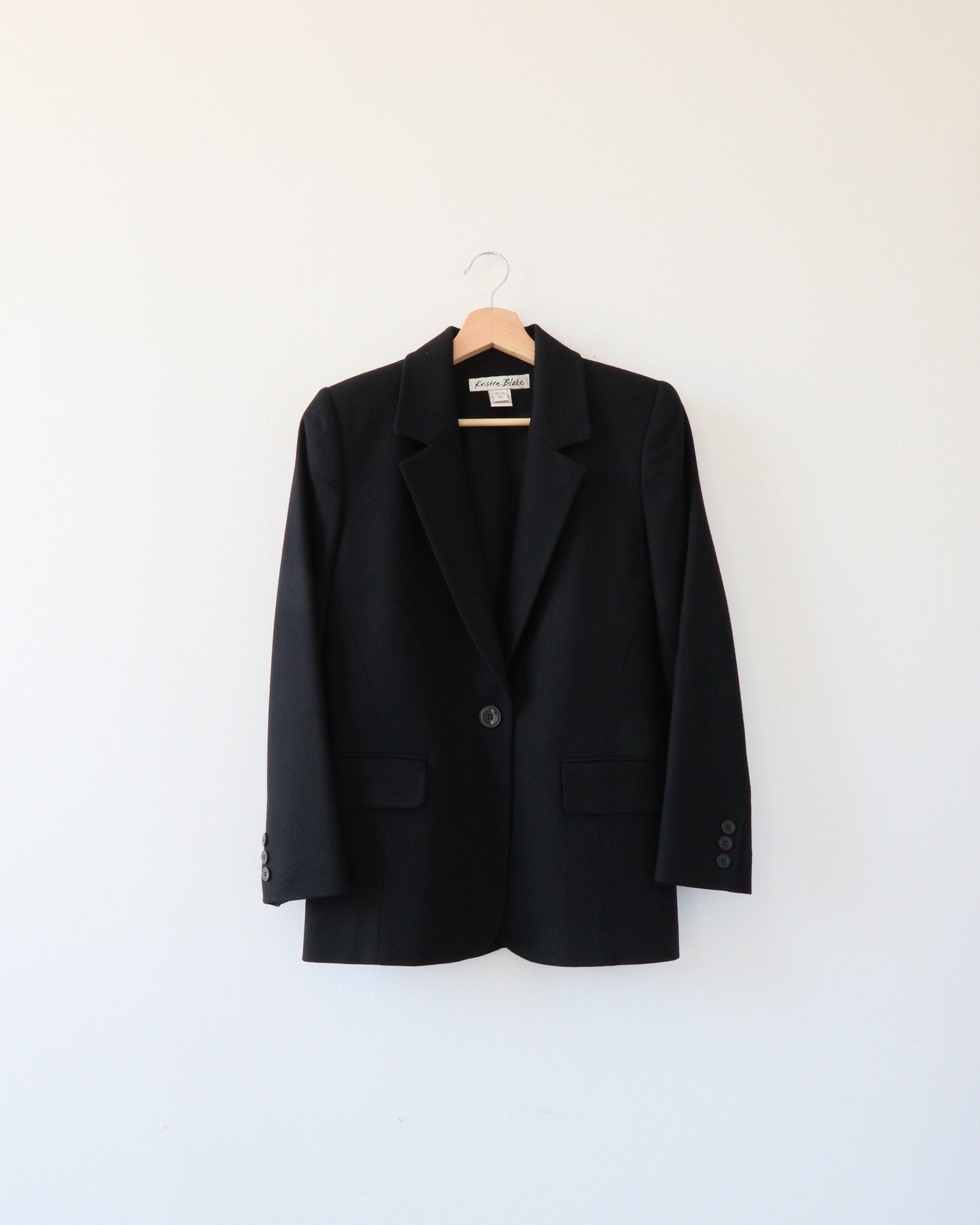 Black Wool Blazer