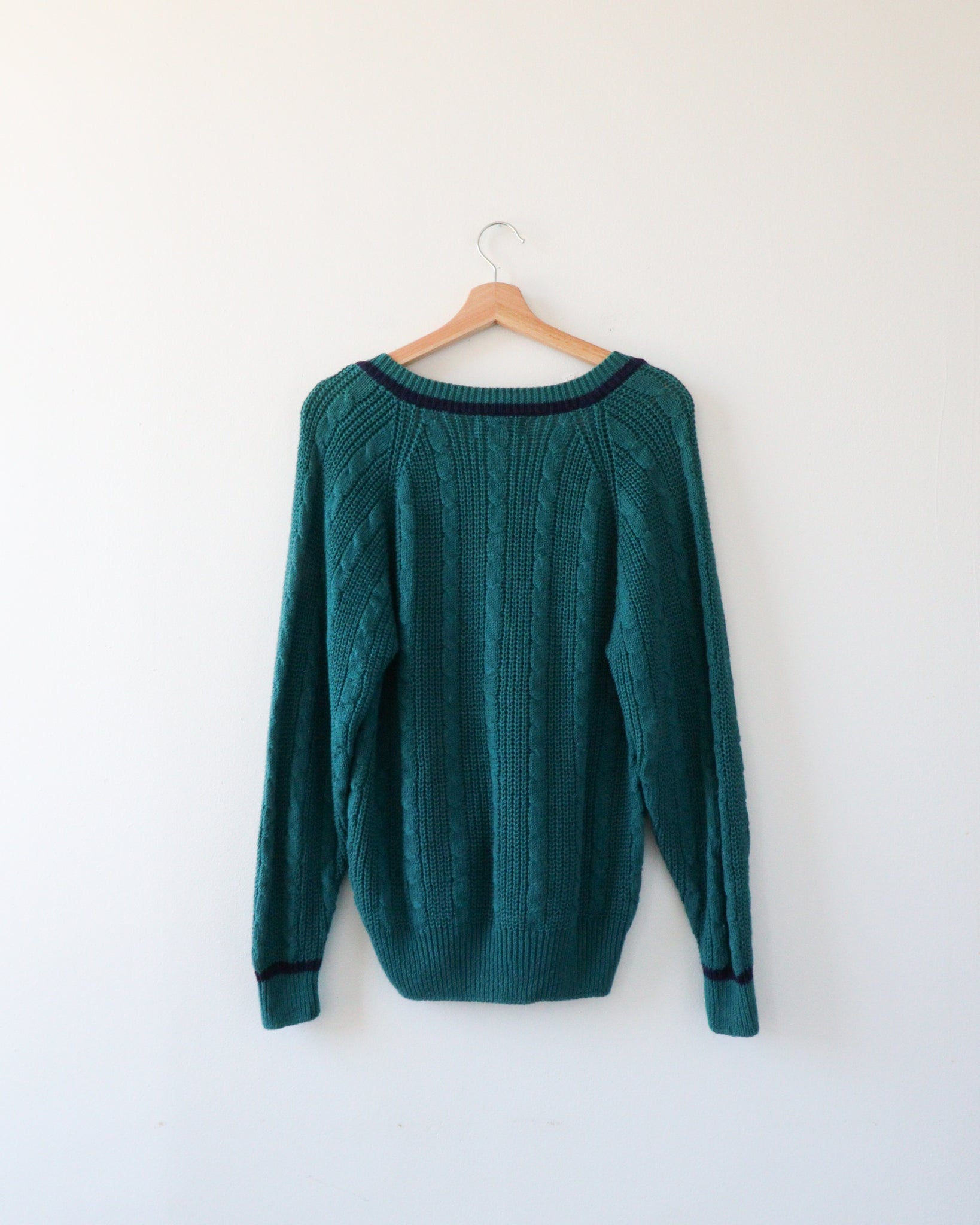 Teal V-neck Sweater