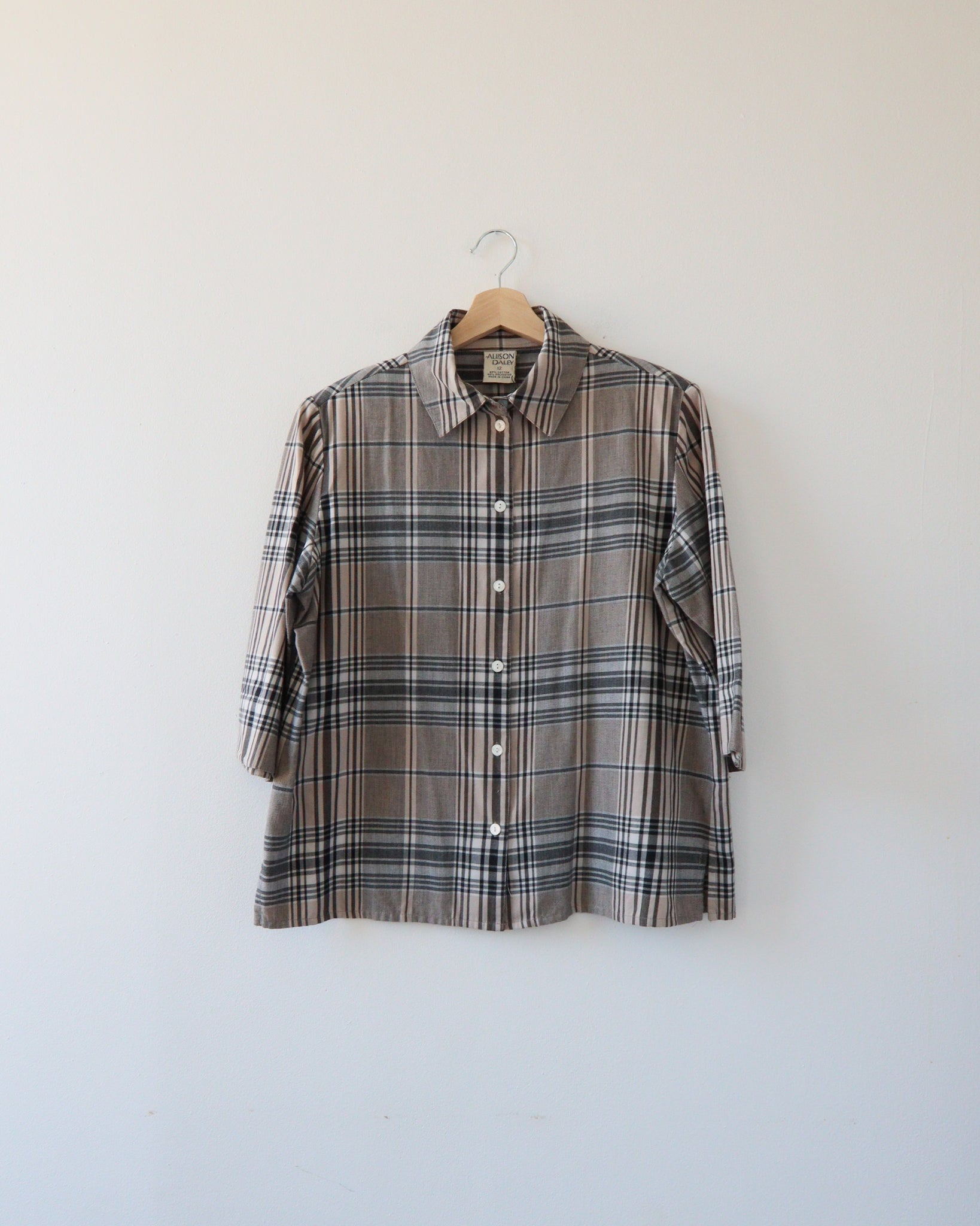 Plaid Blouse