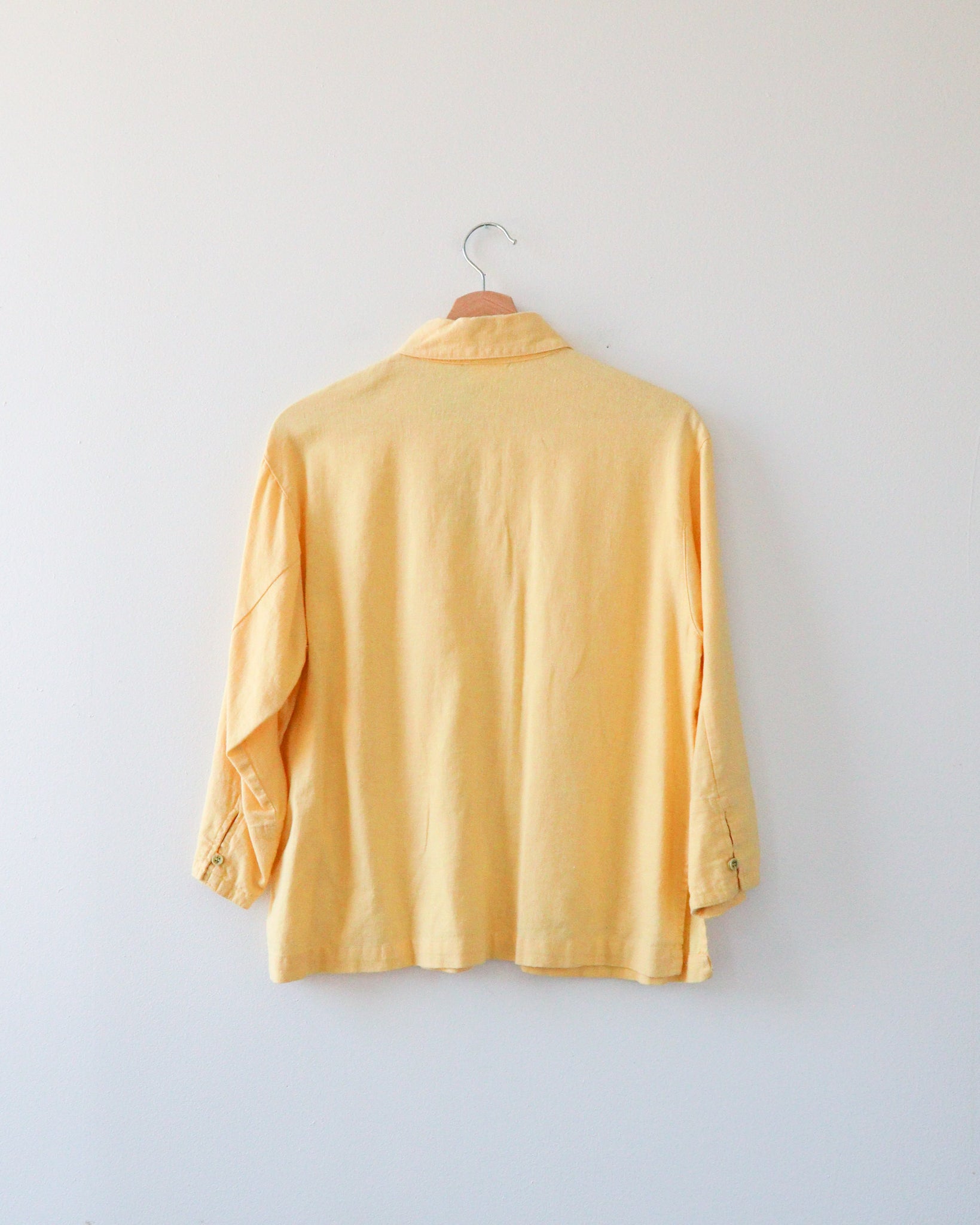 Yellow Linen Blouse