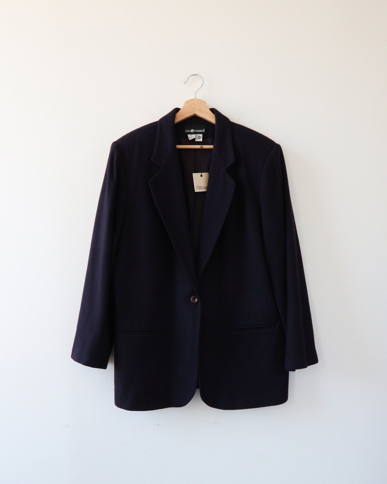 Navy Wool Blazer