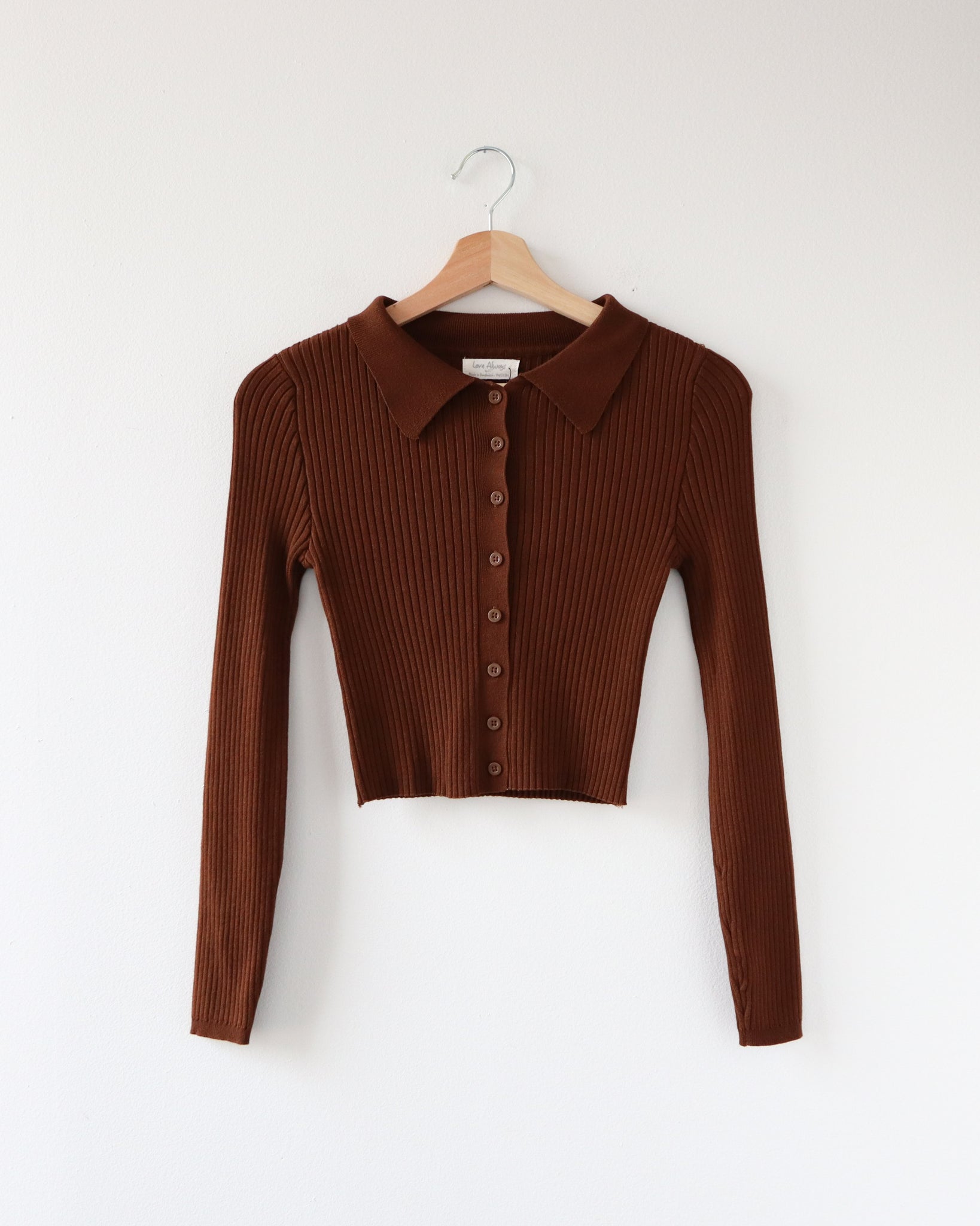 Brown Cropped Sweater