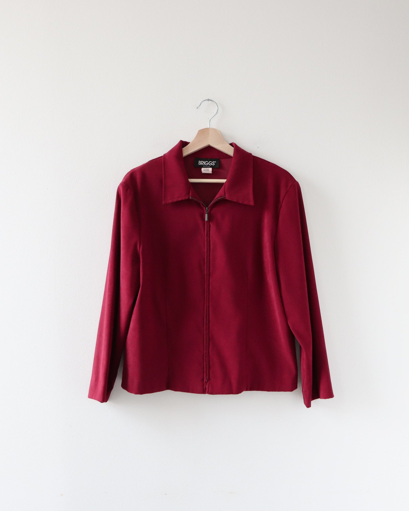 Burgundy Zip Jacket