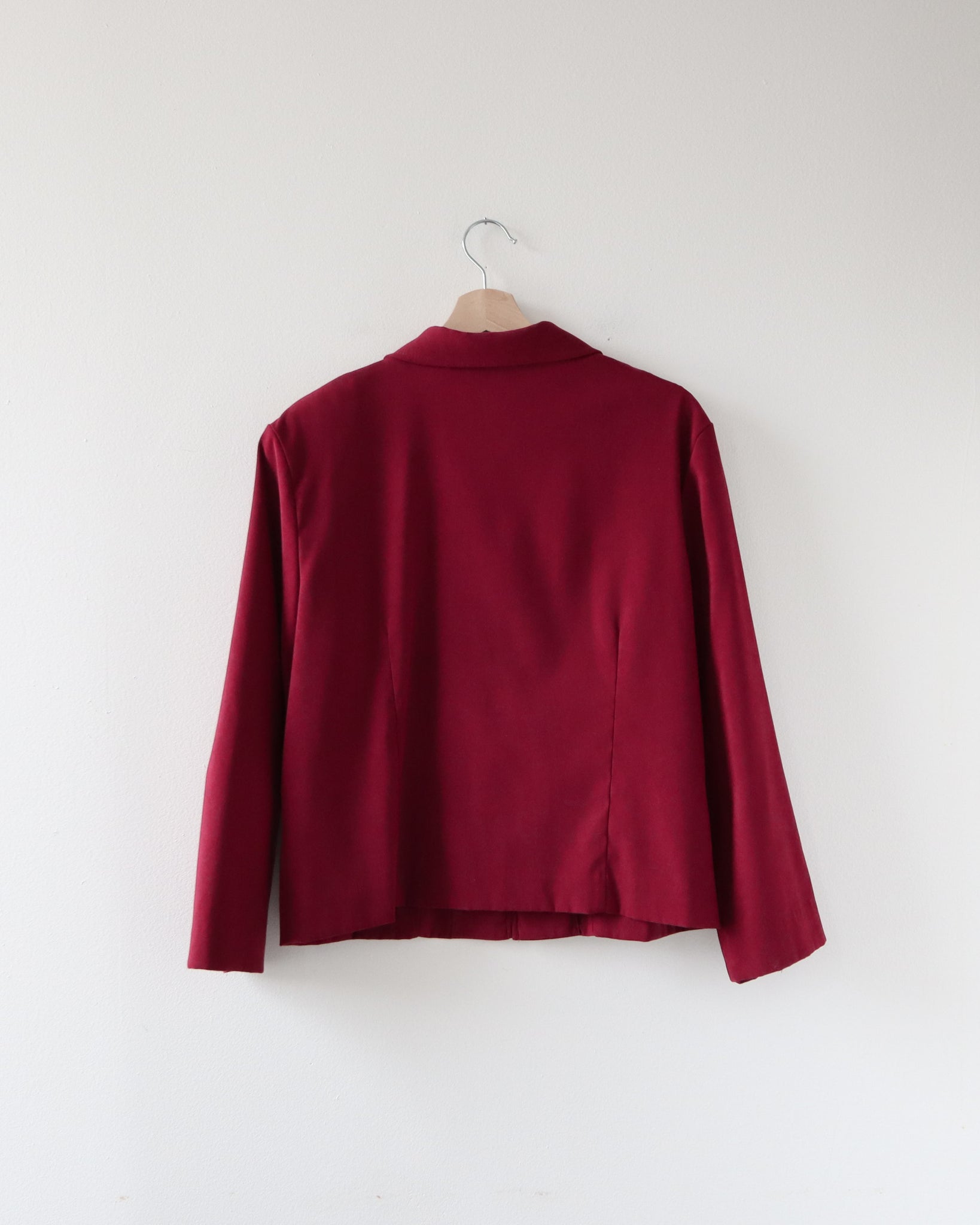 Burgundy Zip Jacket