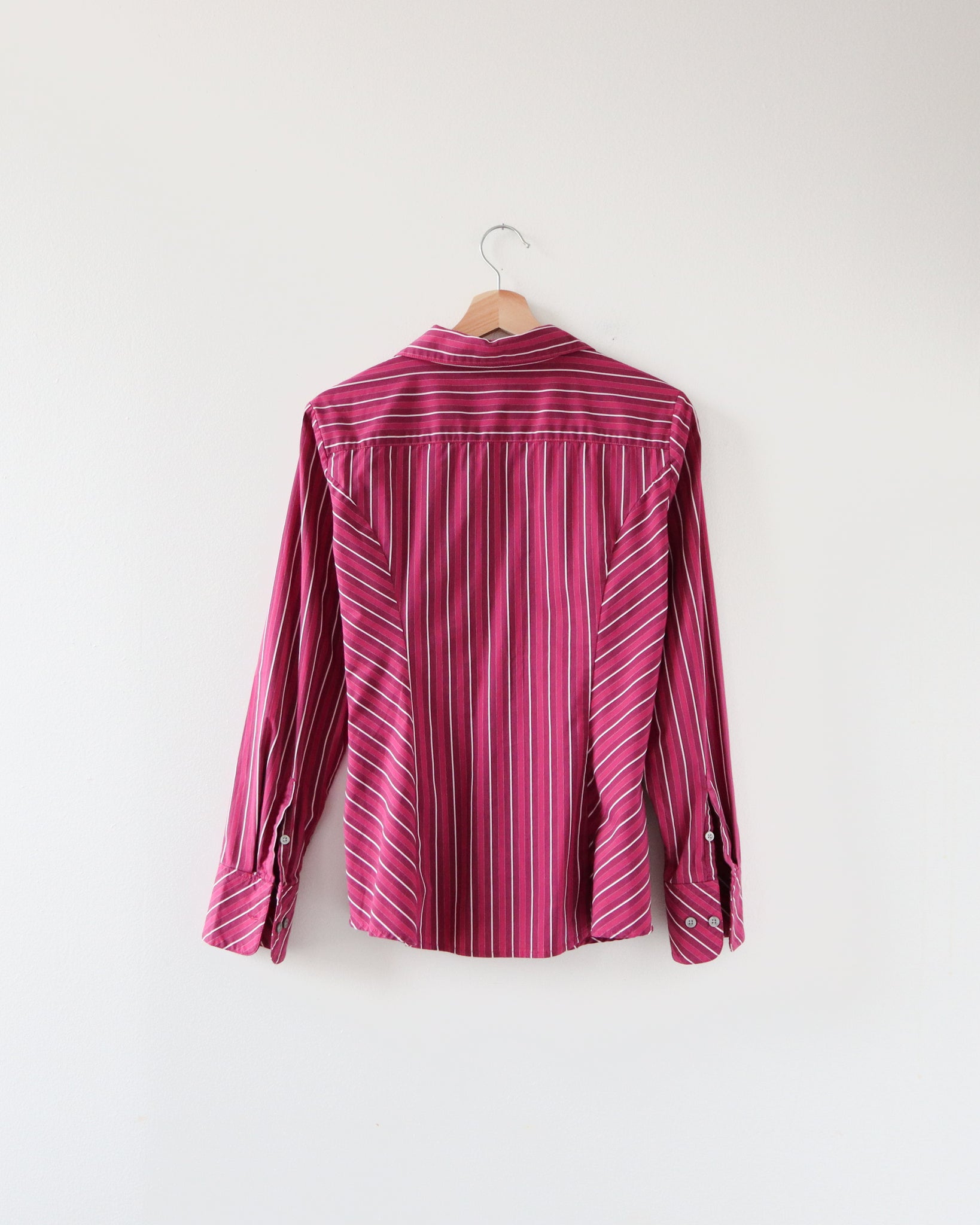 Striped Burgundy Blouse