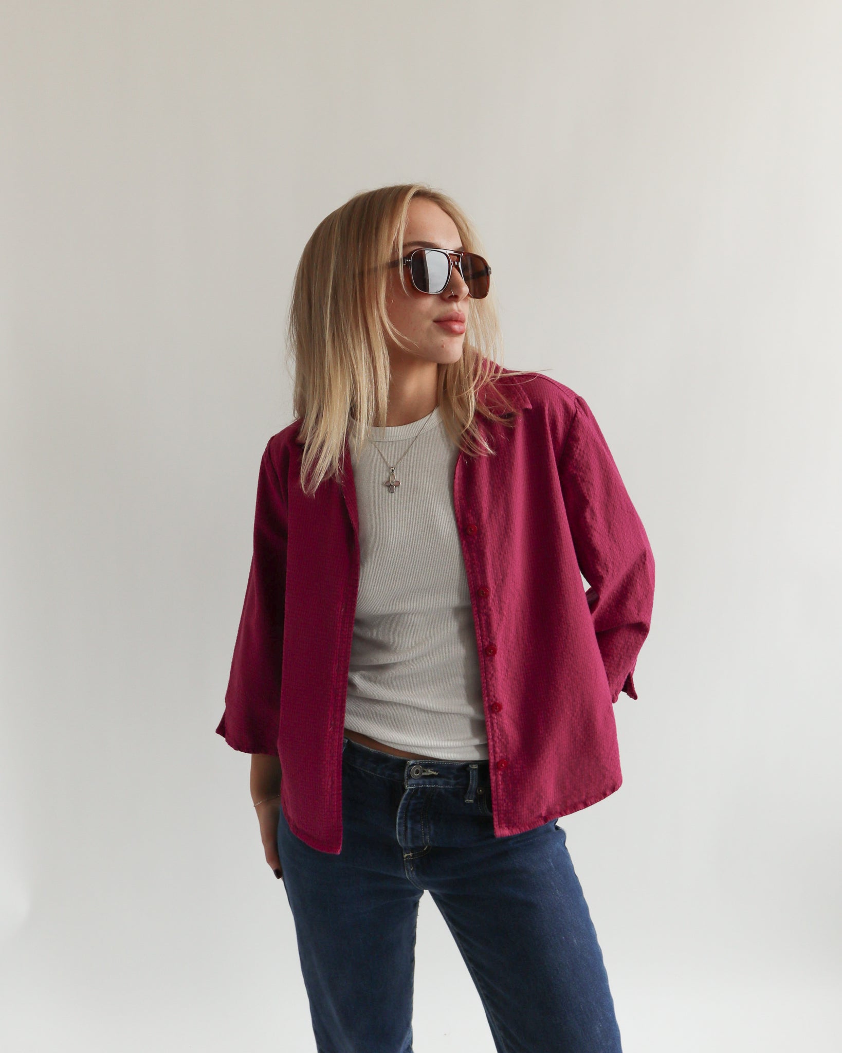 Fuchsia Blouse