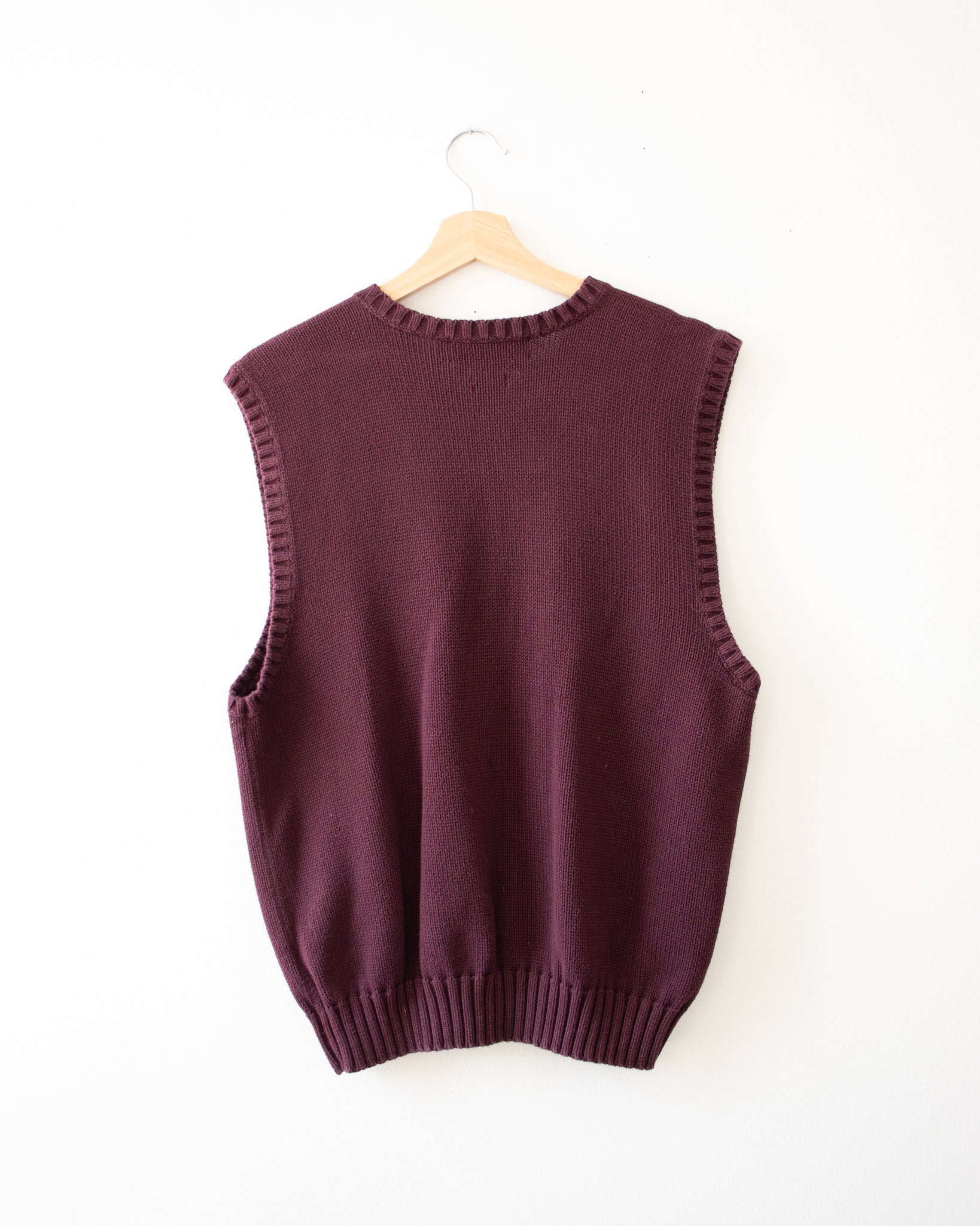 Burgundy Sweater Vest