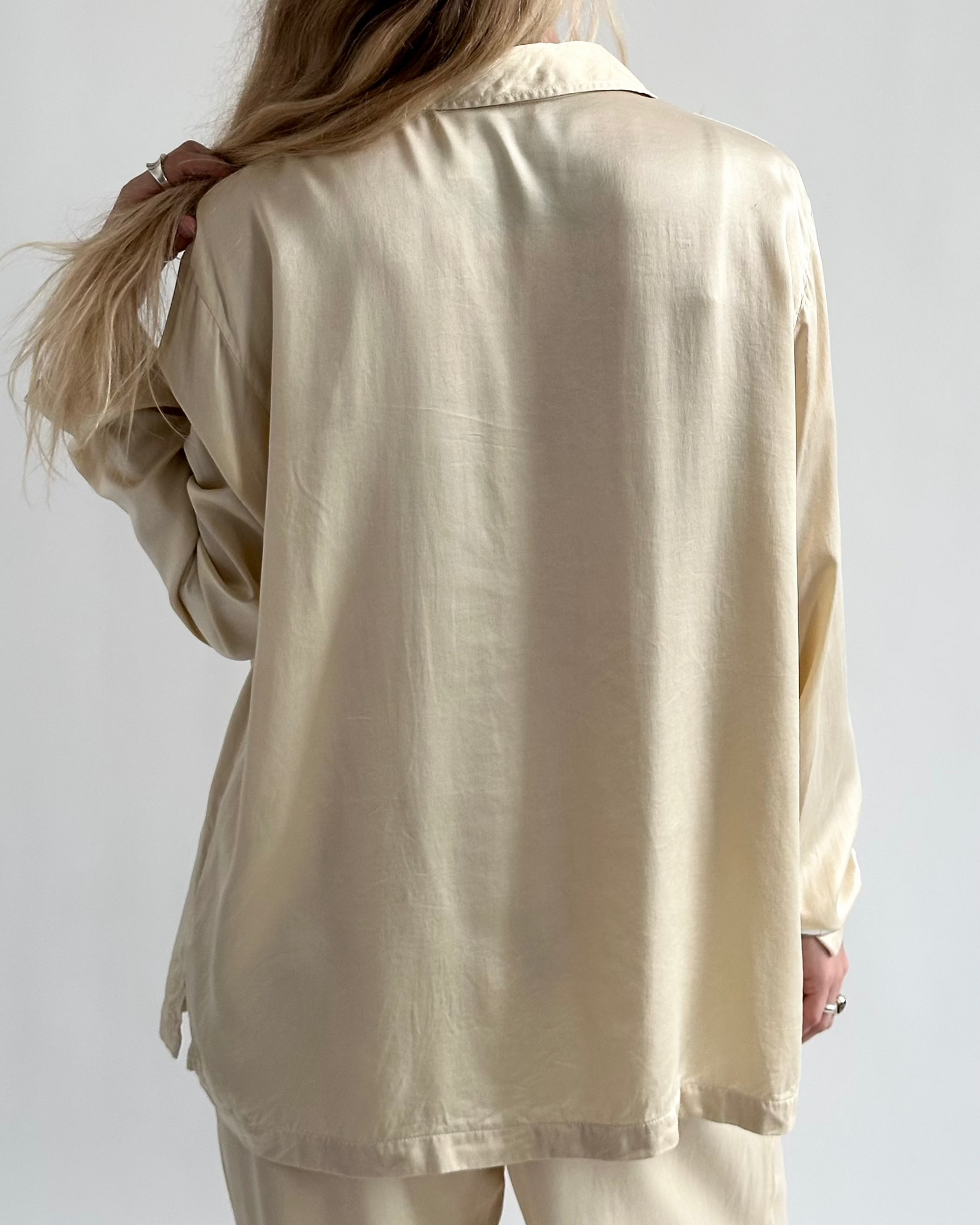 Silk Champagne Lounge Set