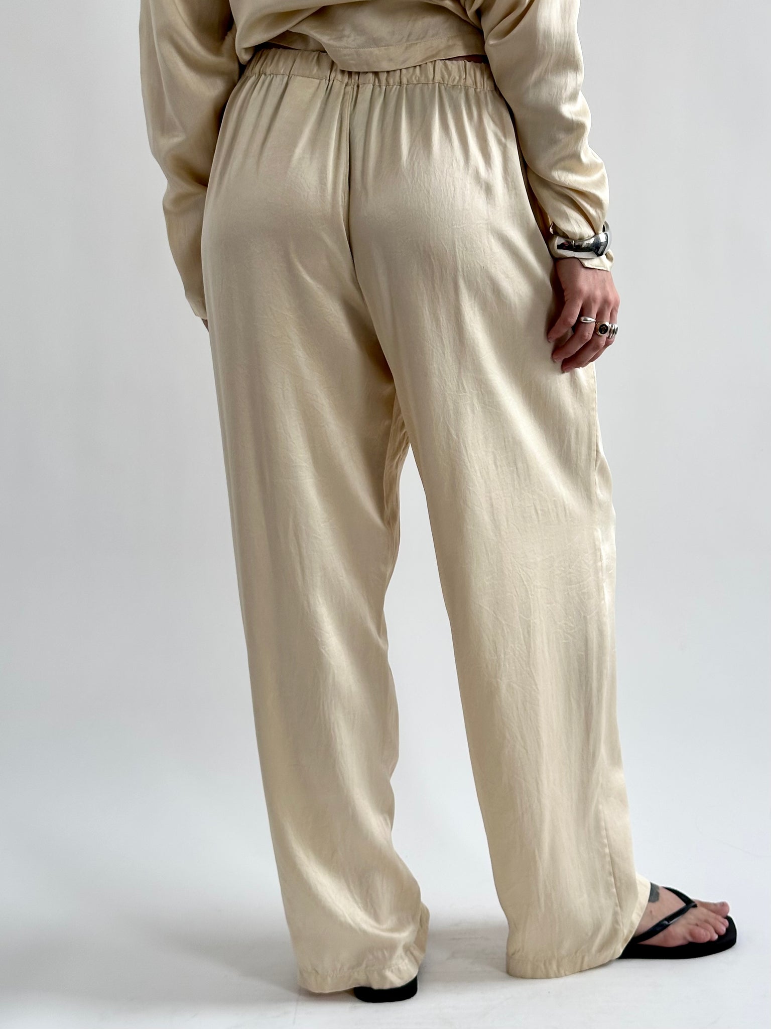 Silk Champagne Lounge Set