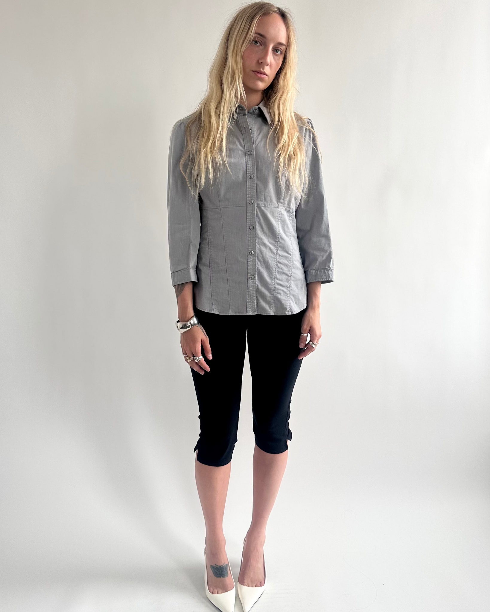 NY&C Grey Dress Shirt