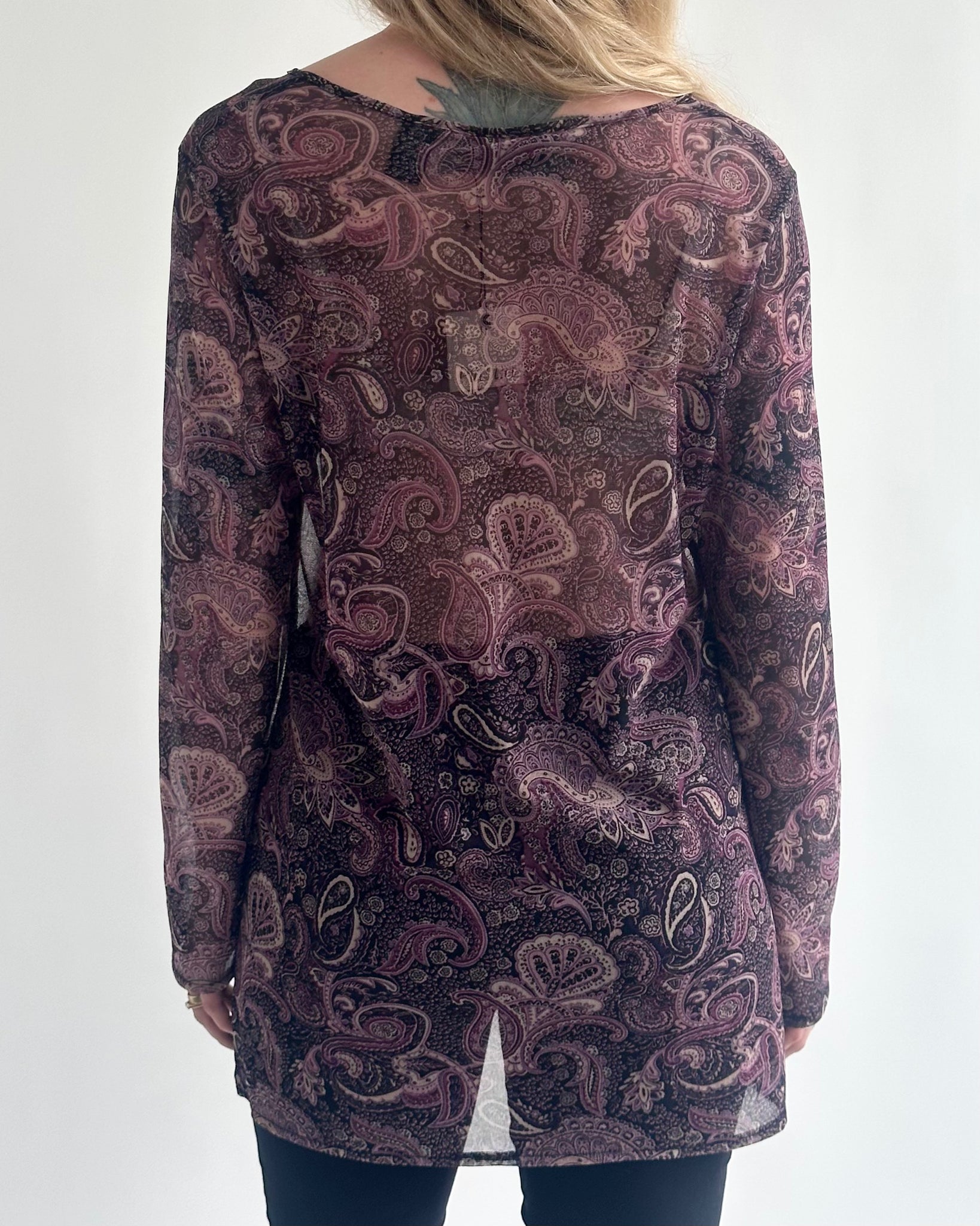 Sheer Paisley Tunic