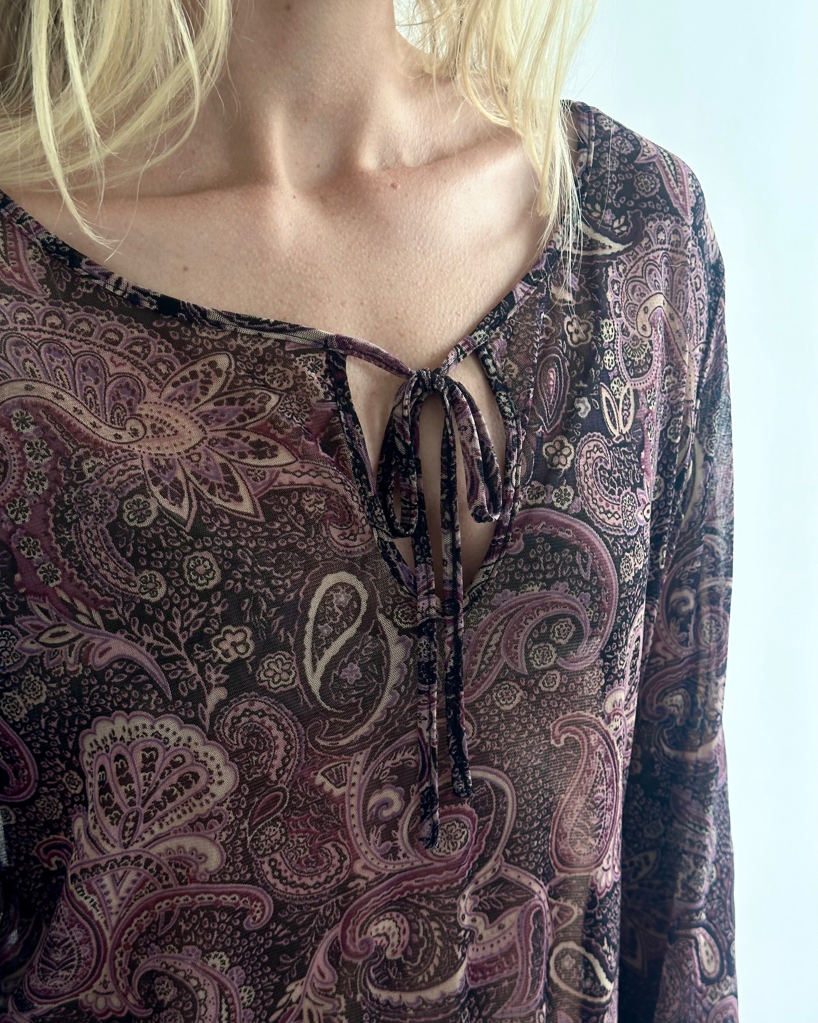 Sheer Paisley Tunic