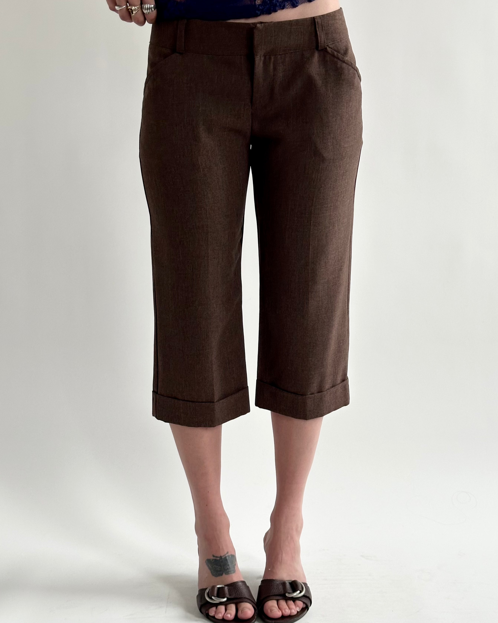 Speechless Brown Capri
