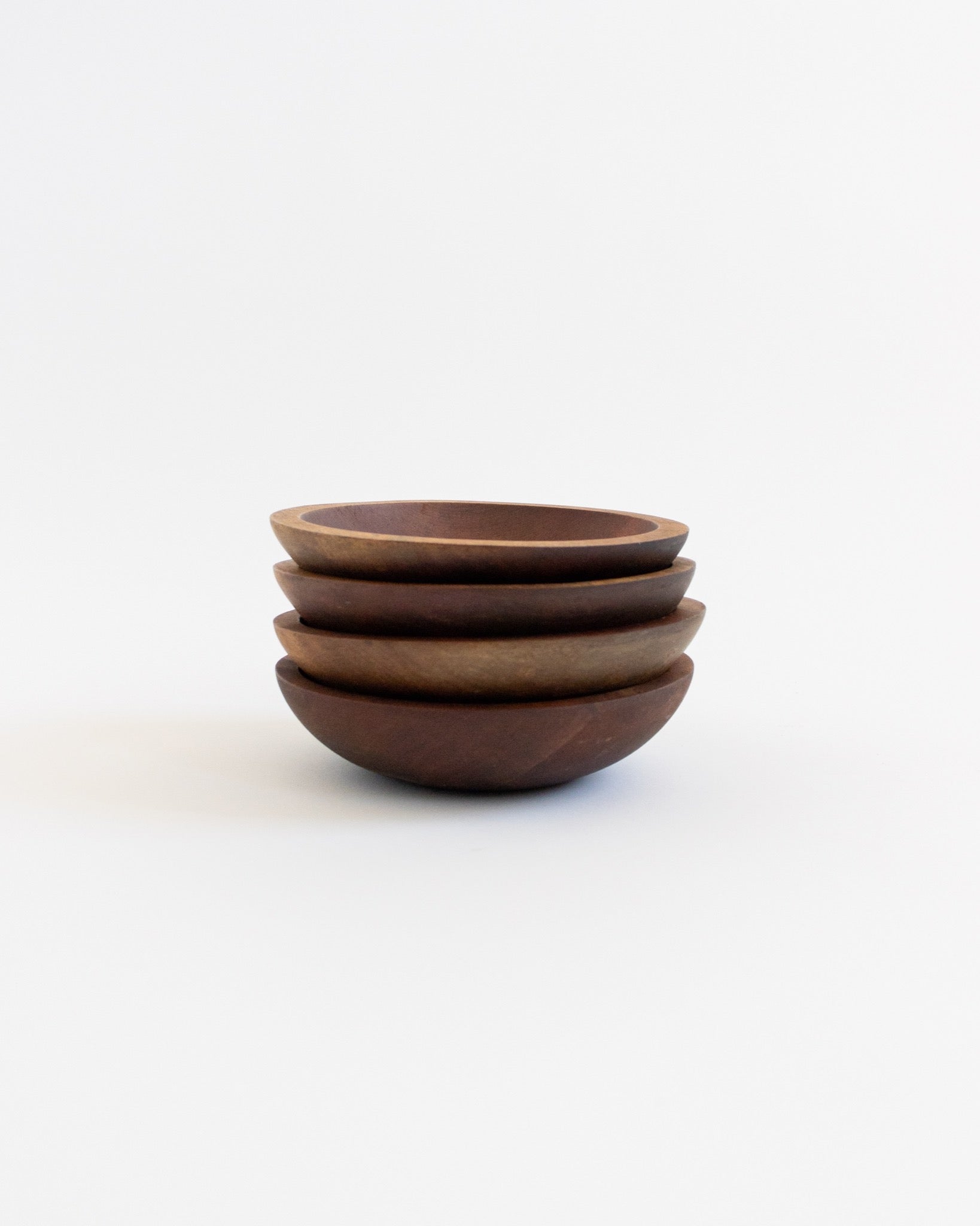 Set of 4 Wooden Bowls