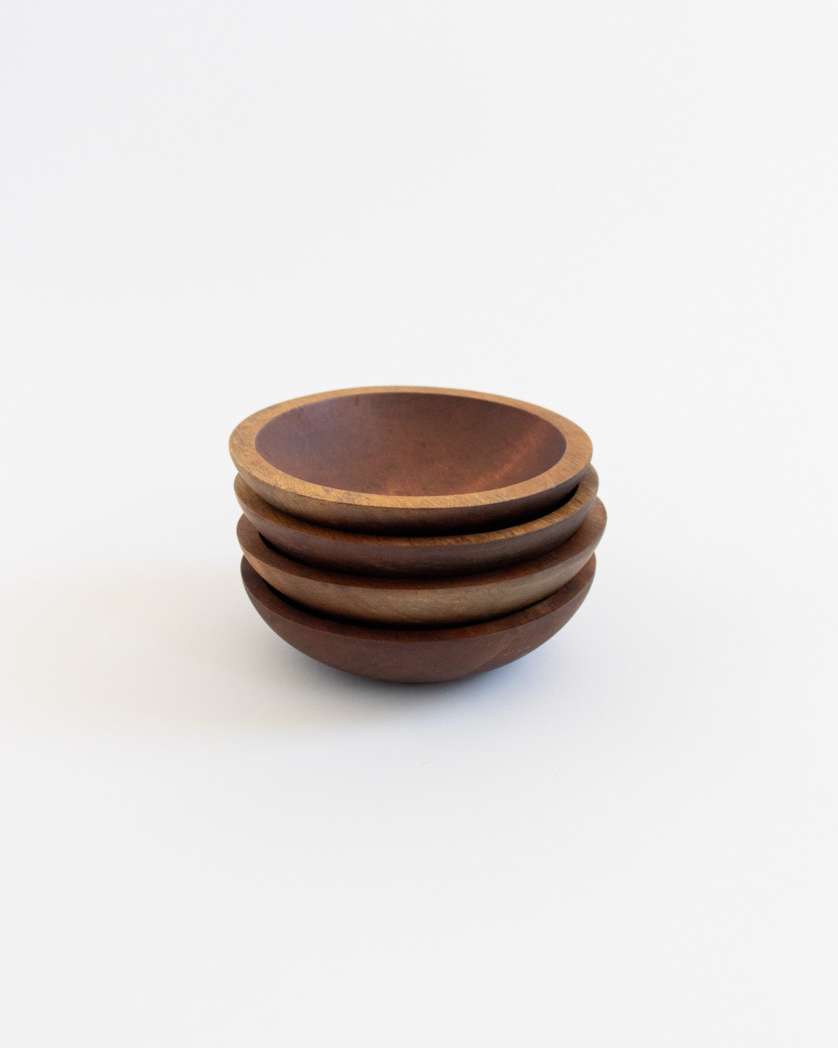 Set of 4 Wooden Bowls