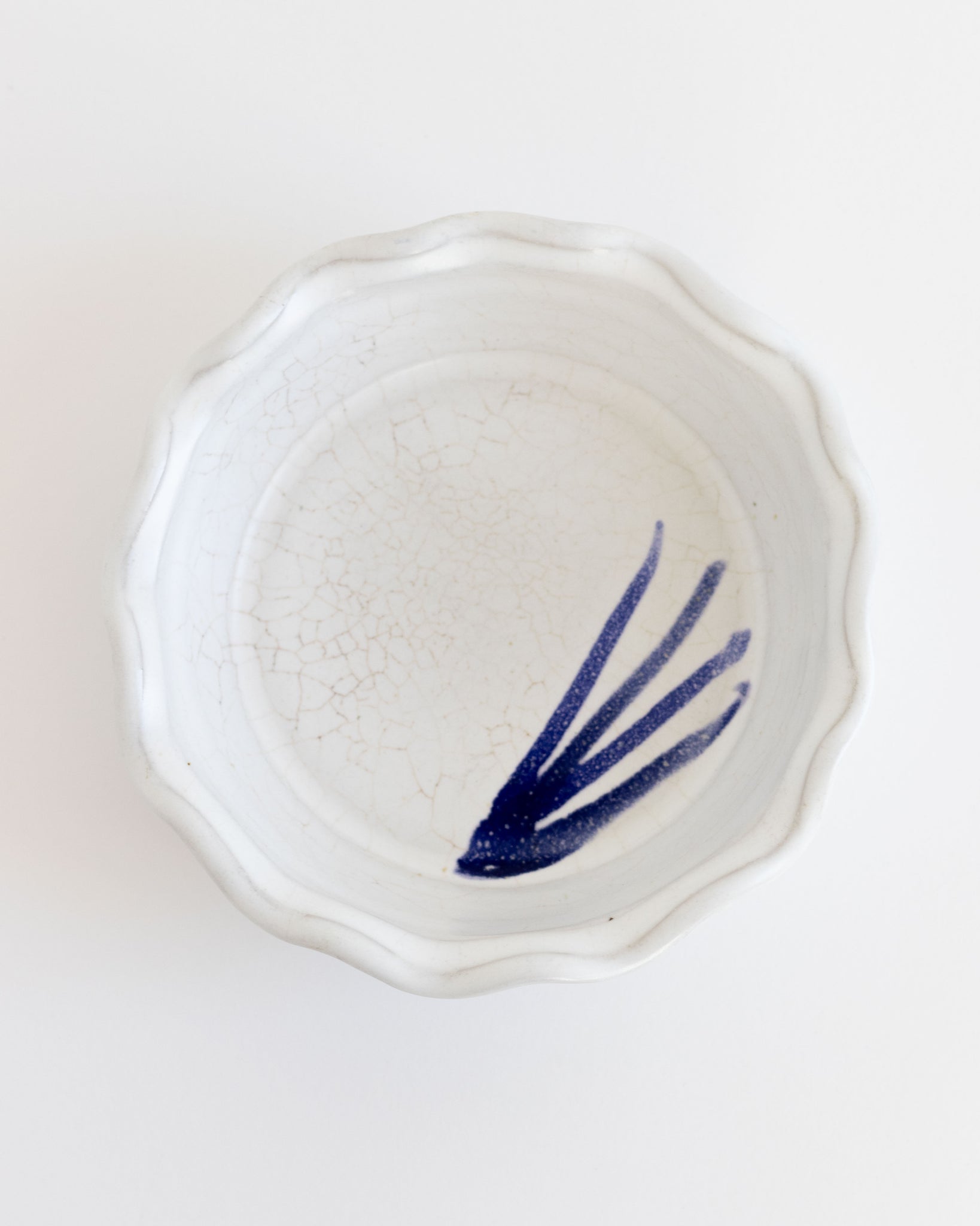 Scalloped Stoneware Bowl
