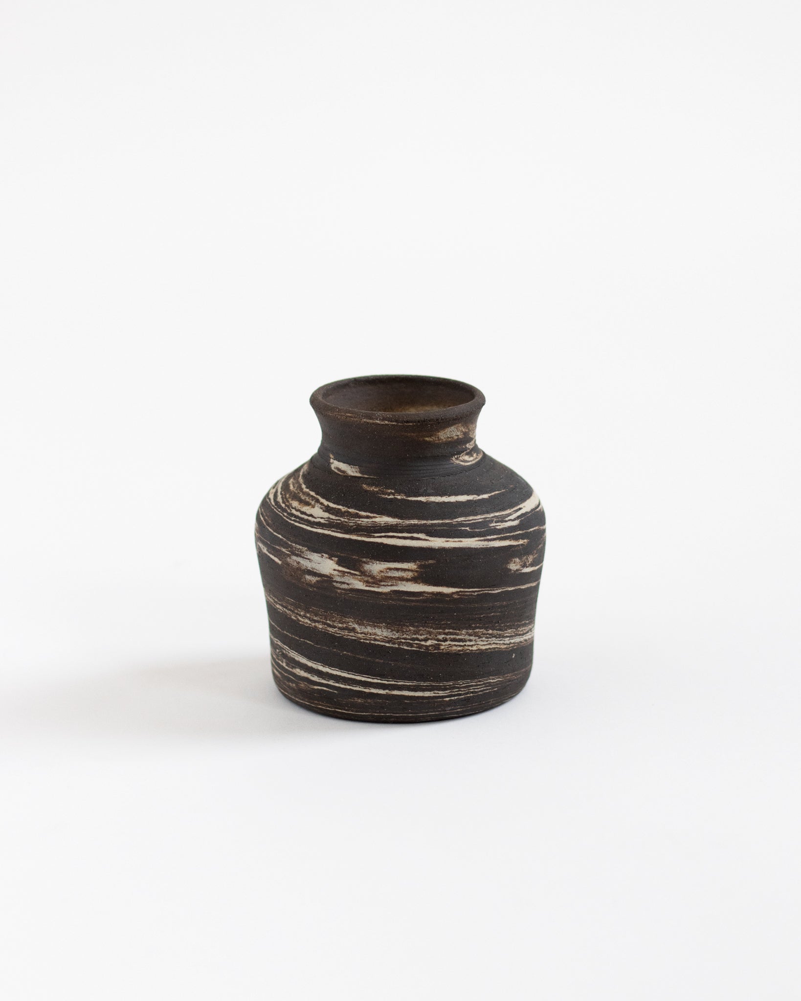 Small Brown Pottery Vessel