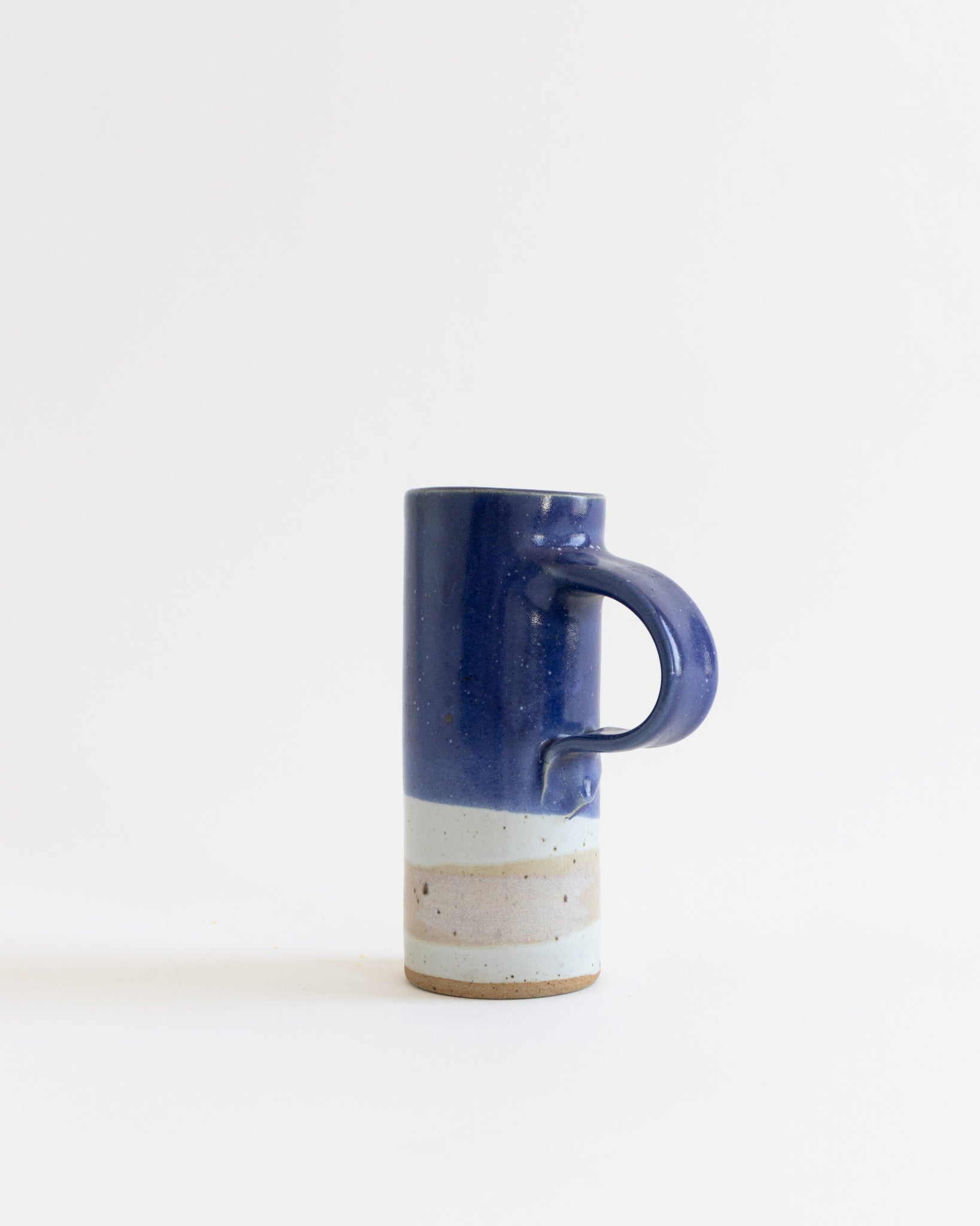 Blue Glaze Vase with Handle
