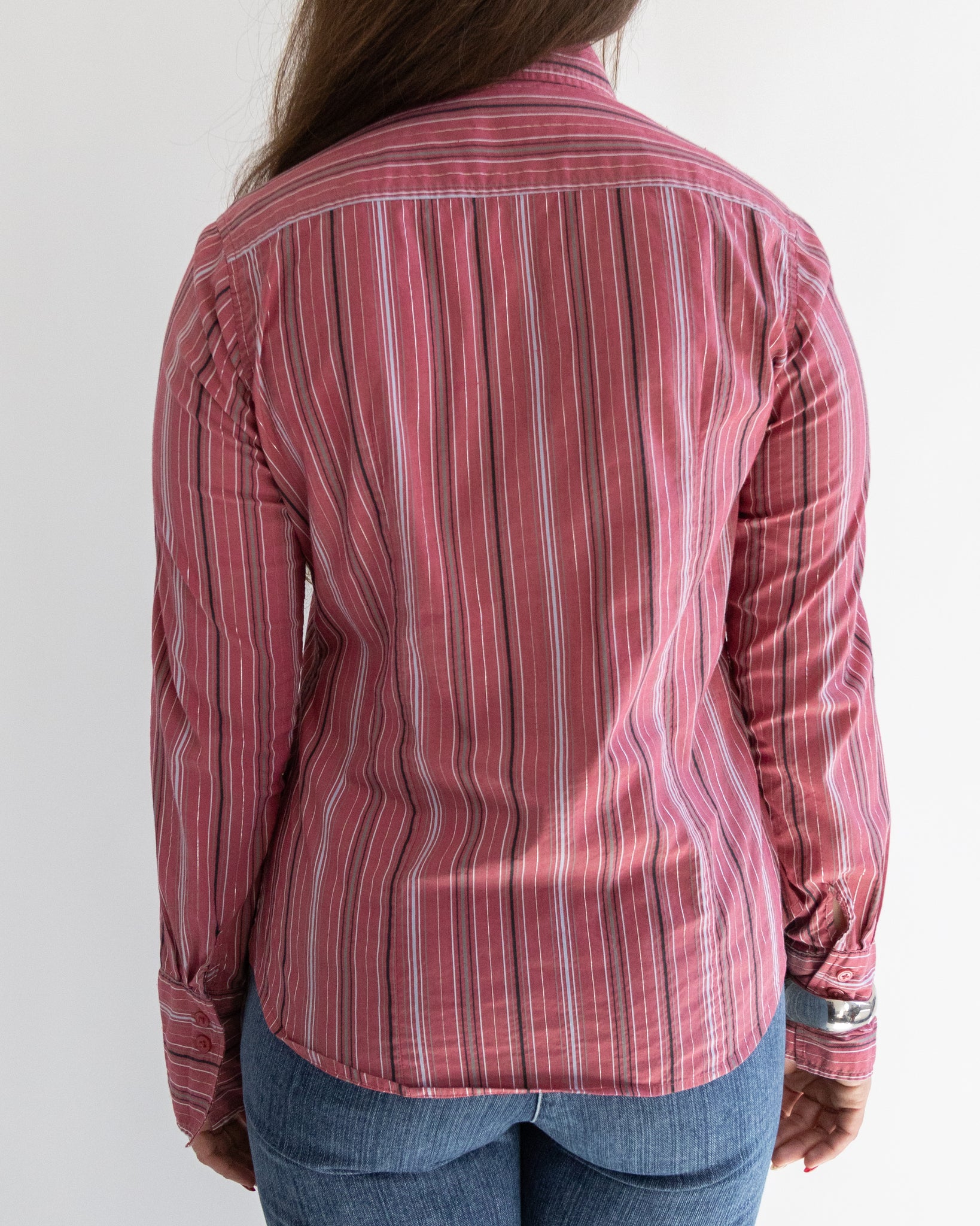 Pink Striped Shirt