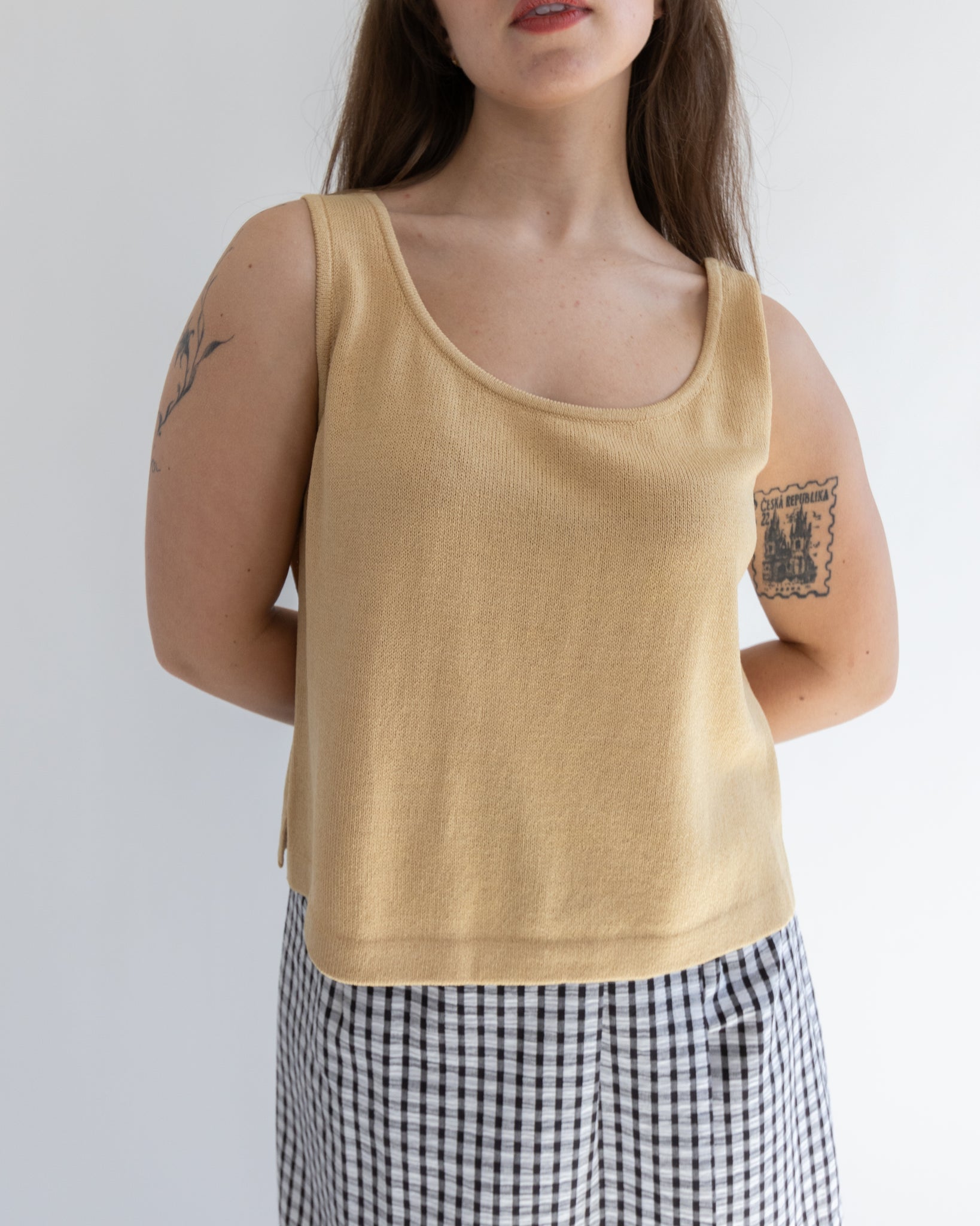 Camel Knit Tank