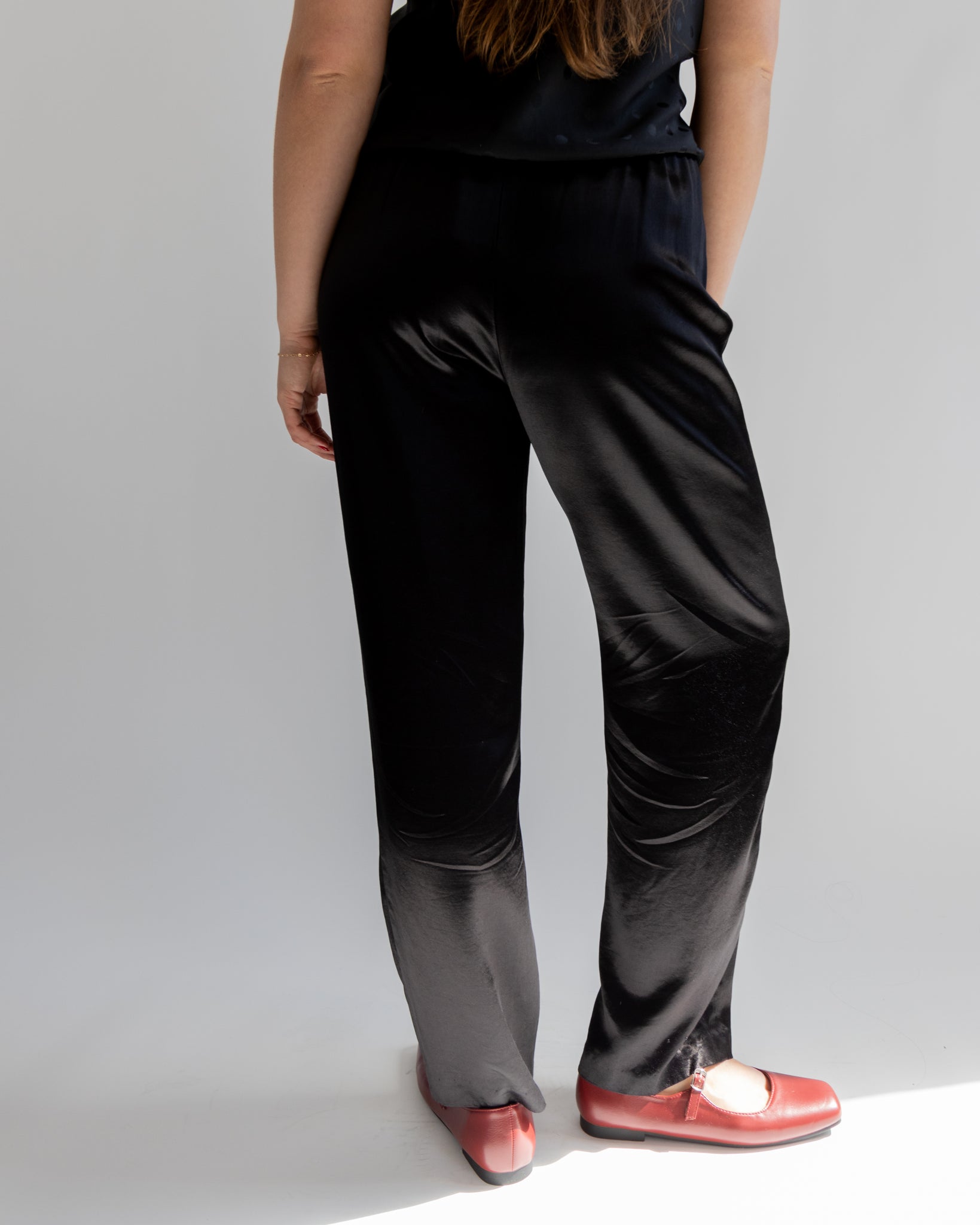 Black Silk Pant
