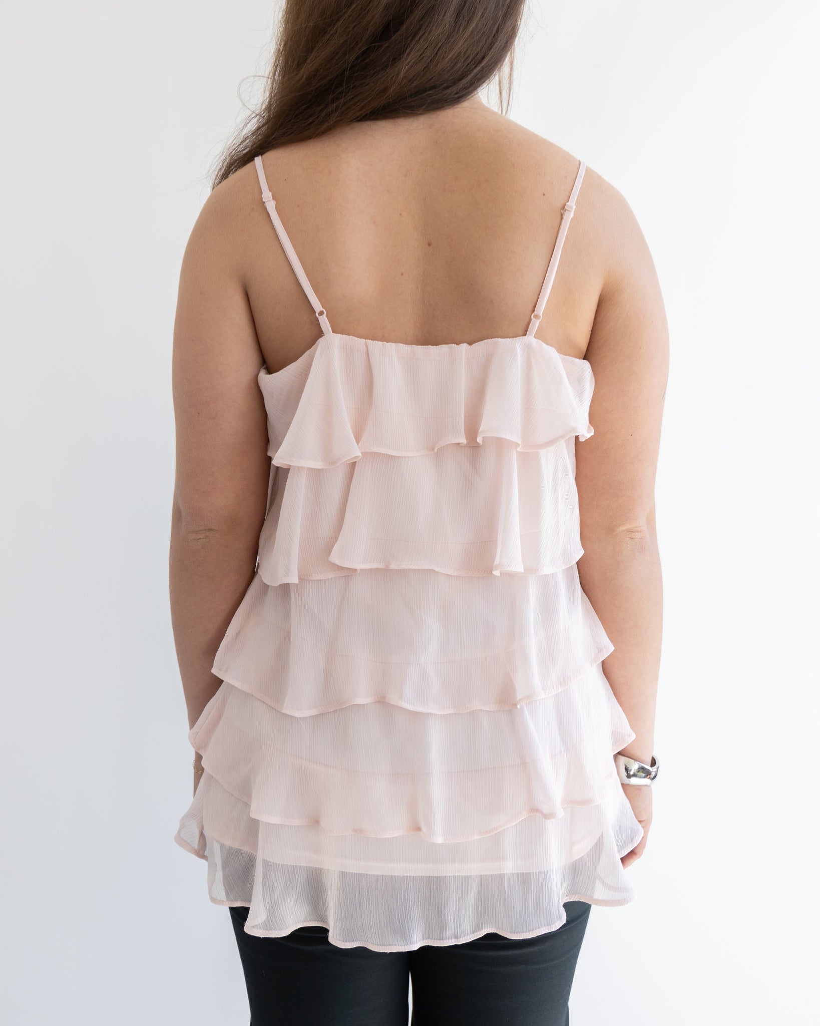 Pink Tiered Blouse