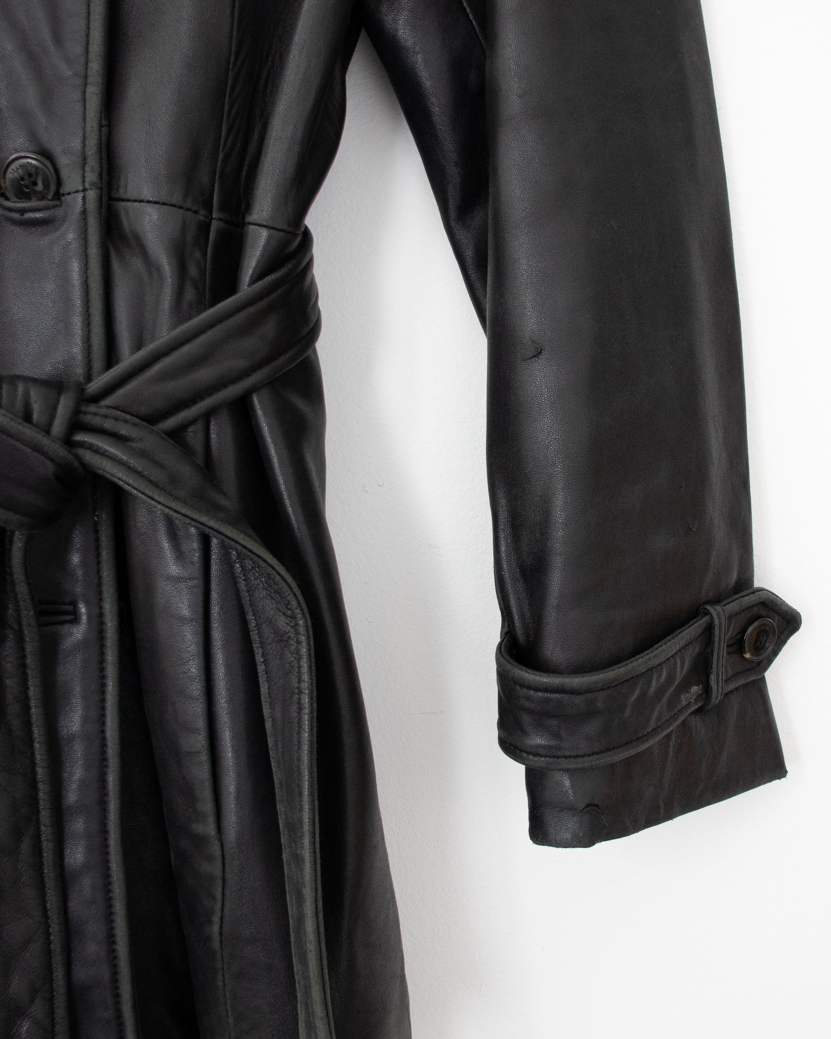 90’s Leather Coat