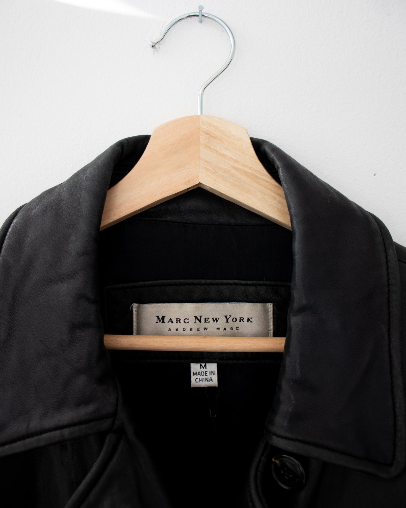 90’s Leather Coat