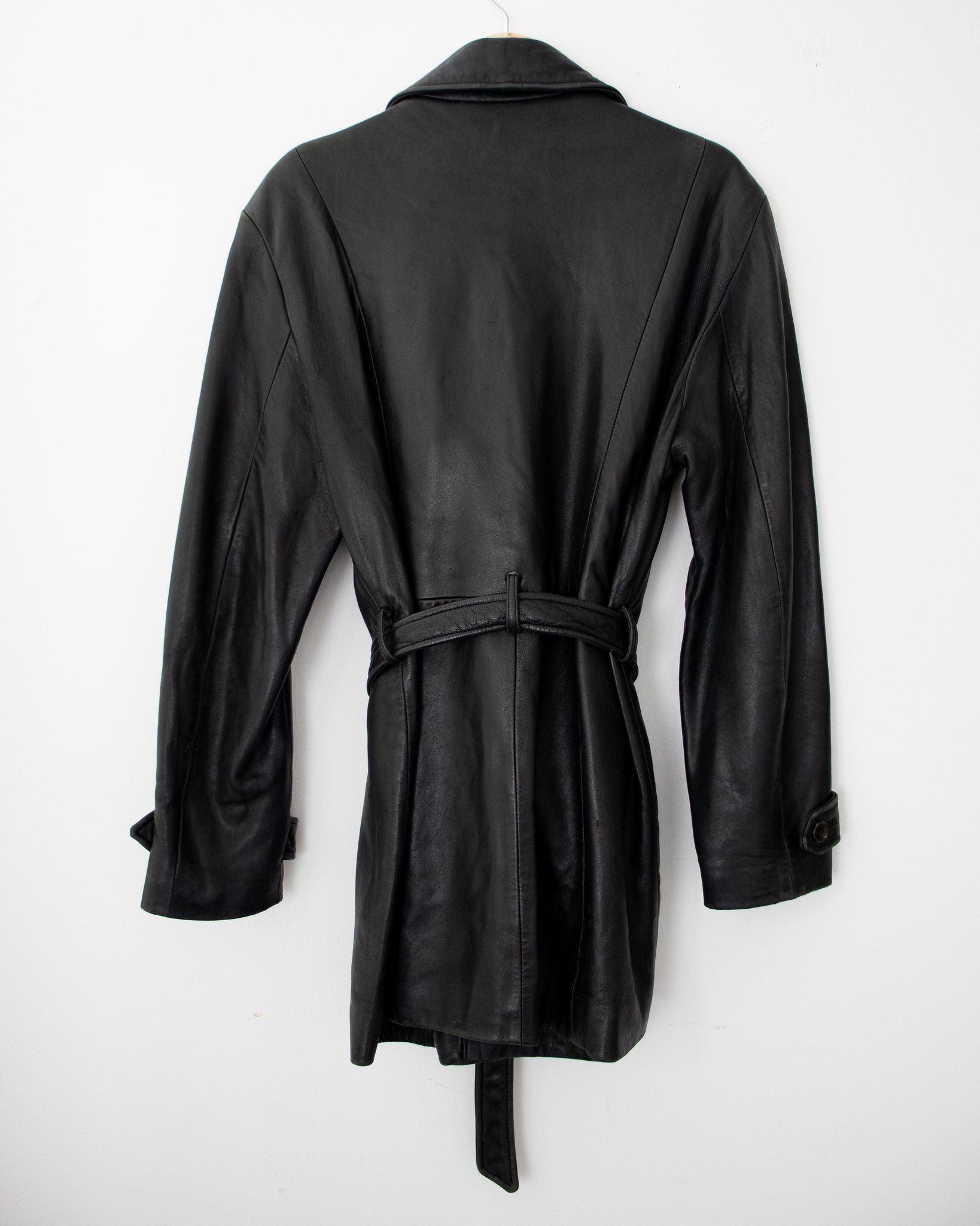 90’s Leather Coat