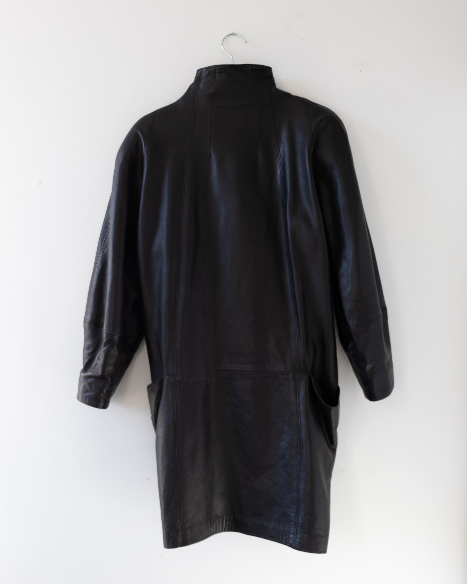 80's Leather Coat