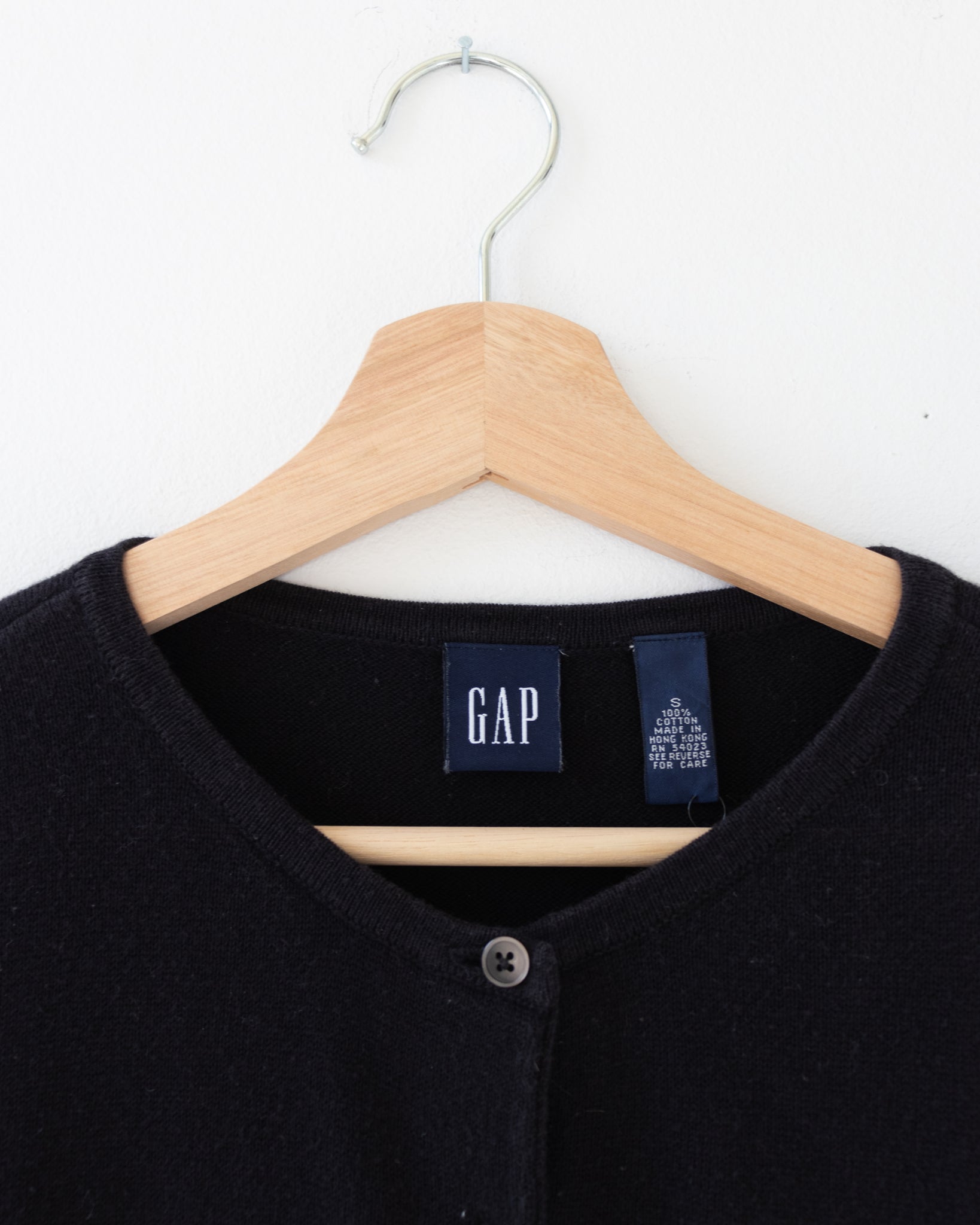 Black Cotton Cardigan