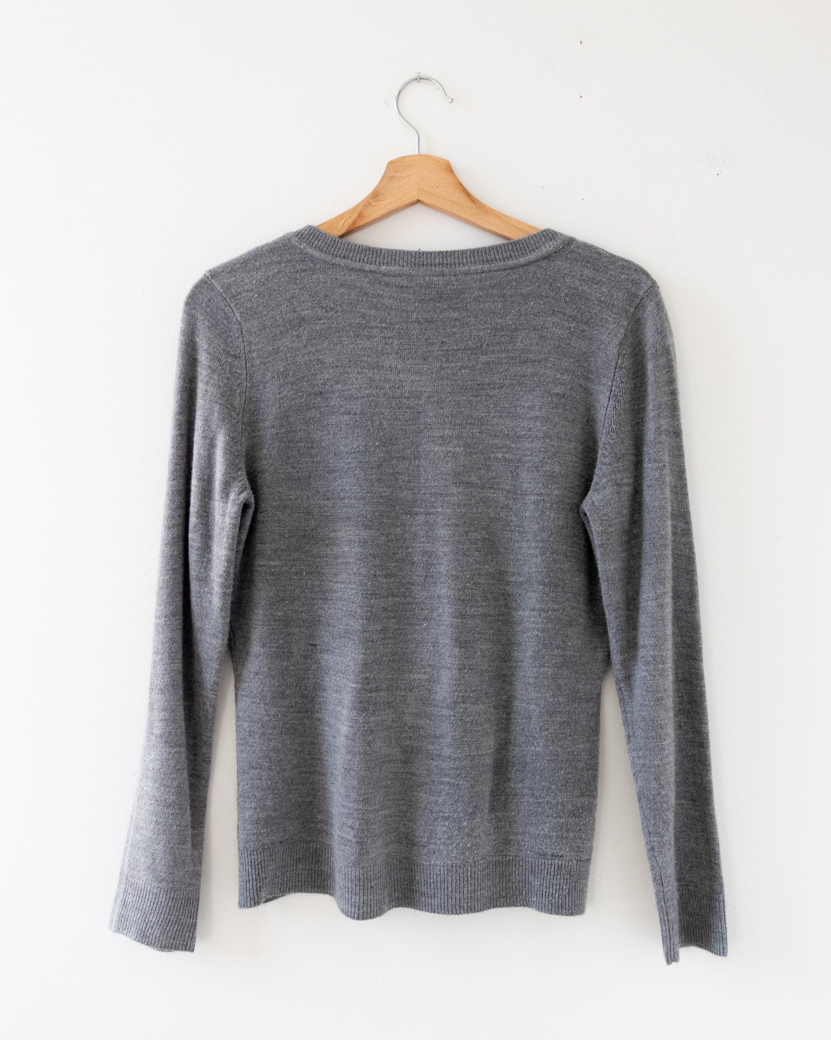 Grey V-neck Sweater