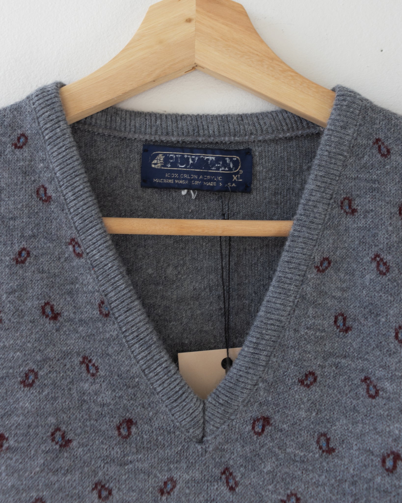 Paisley Grey Sweater Vest
