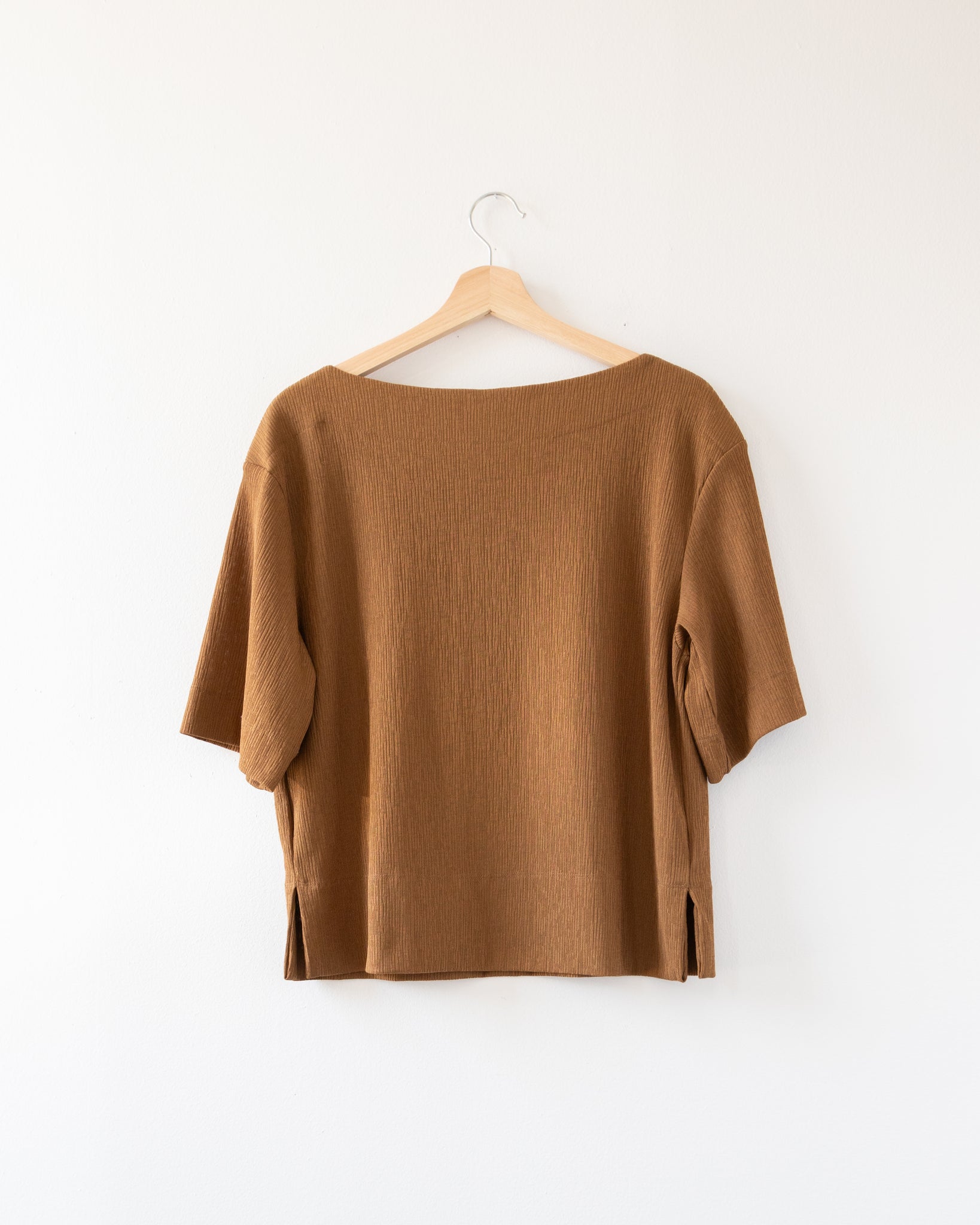 Brown Textured Top