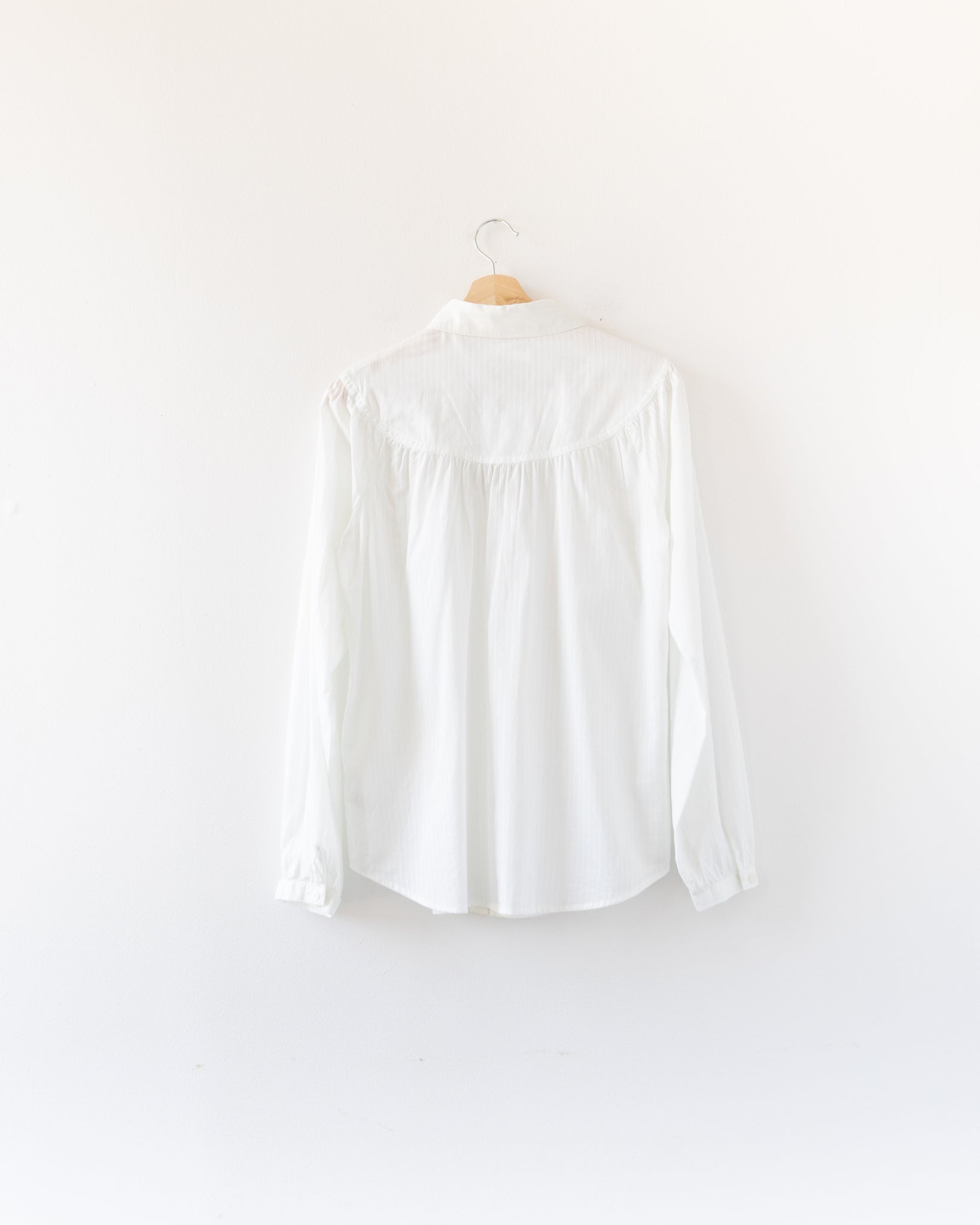 White Striped Blouse
