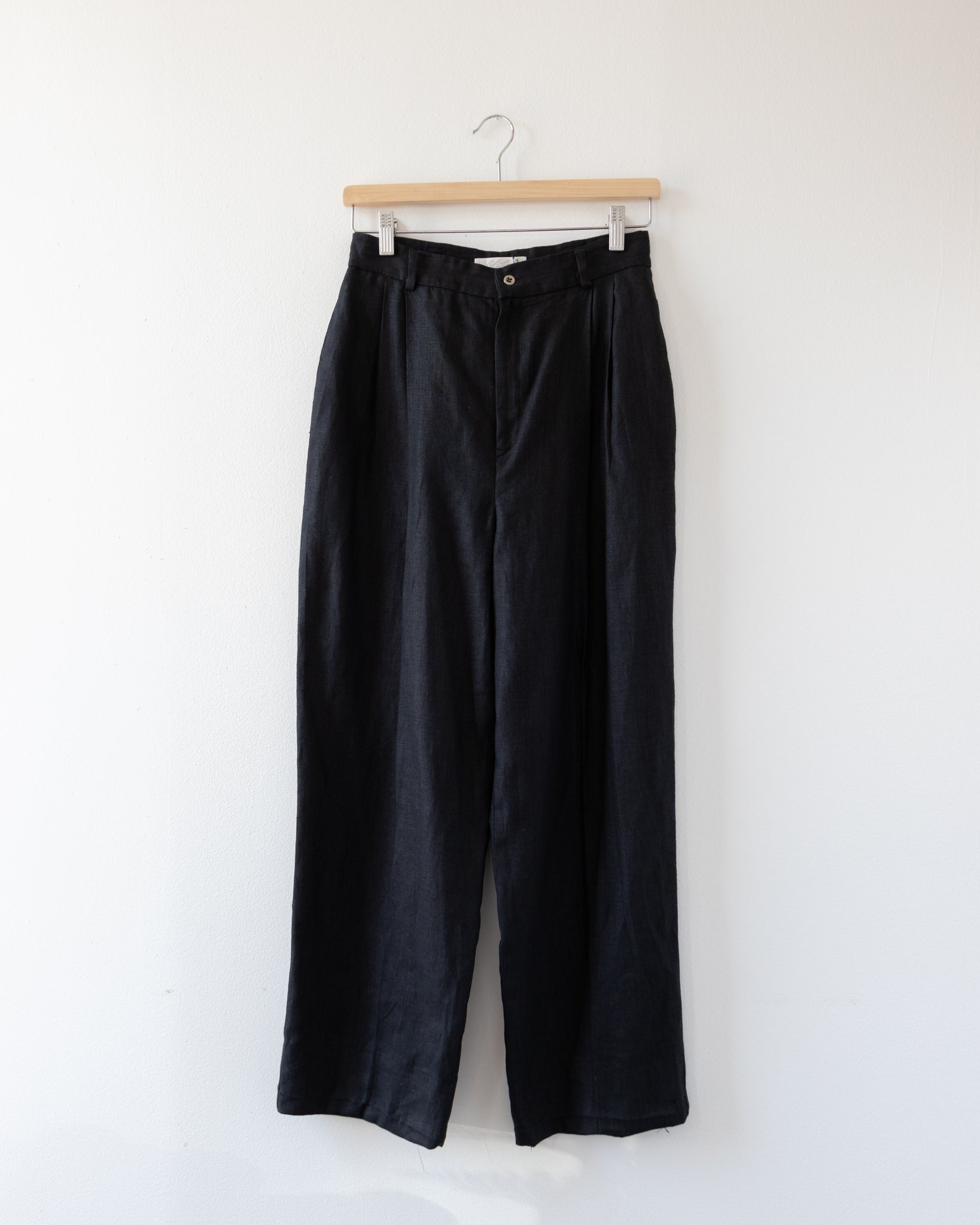 Black Linen Trousers