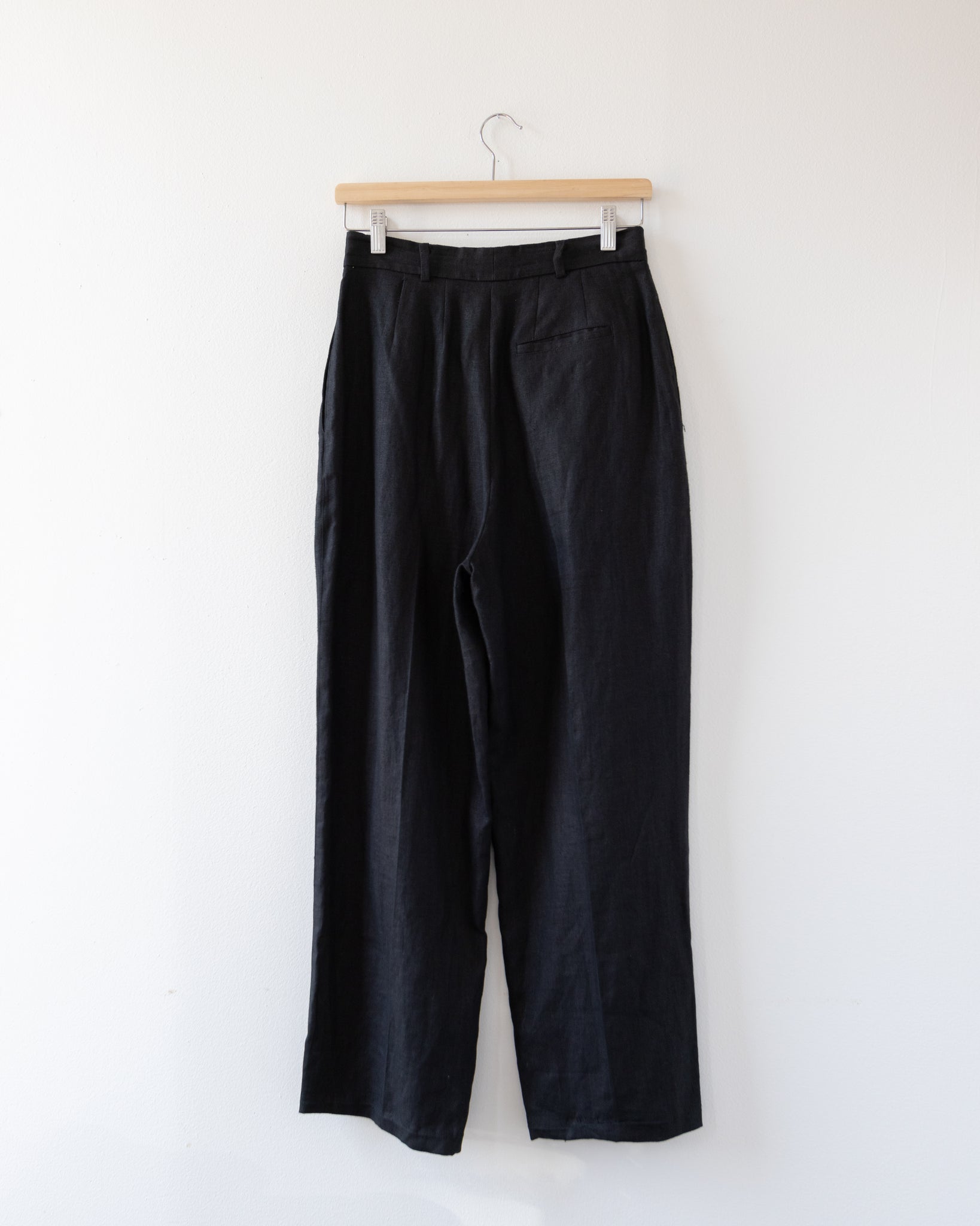 Black Linen Trousers