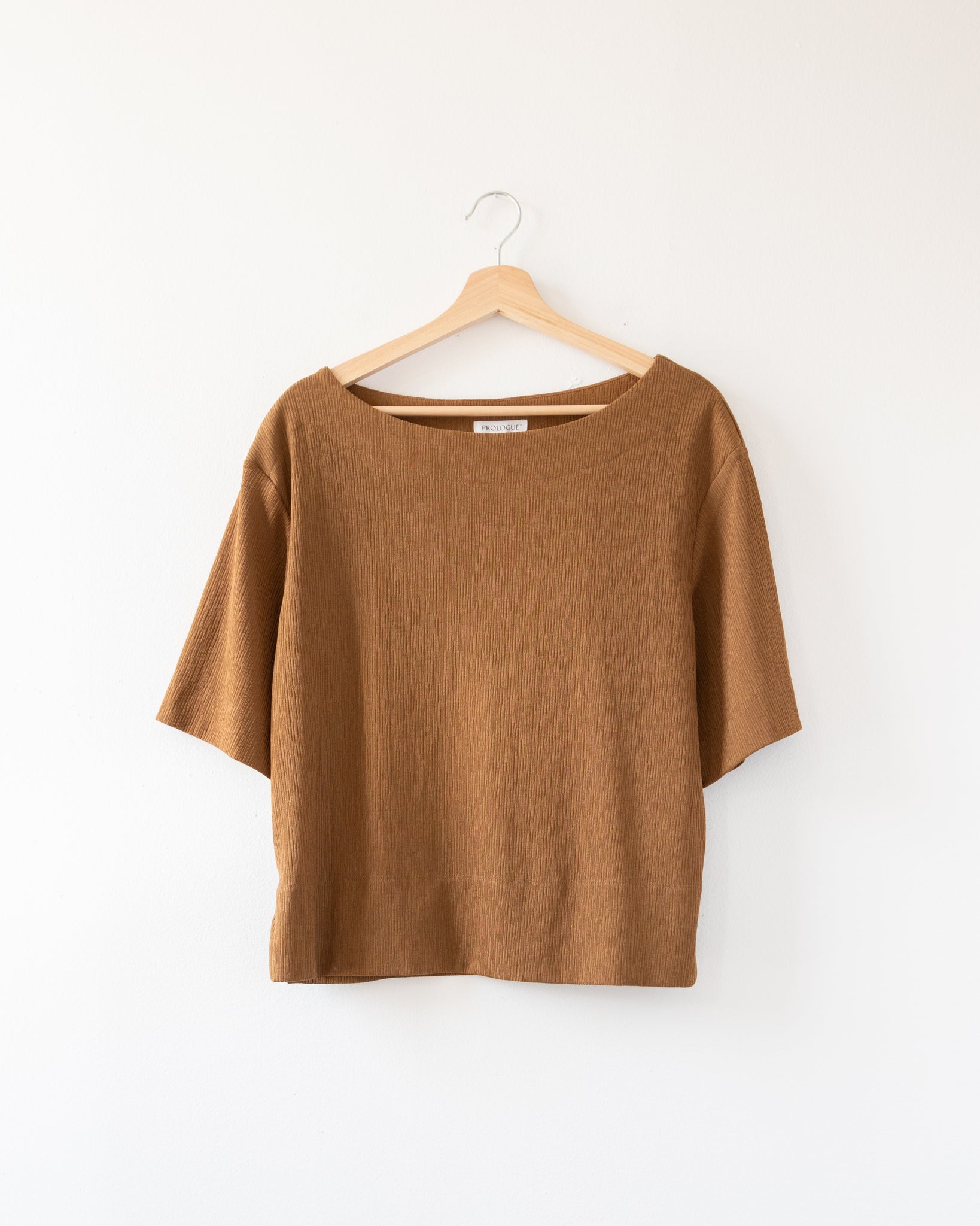 Brown Textured Top