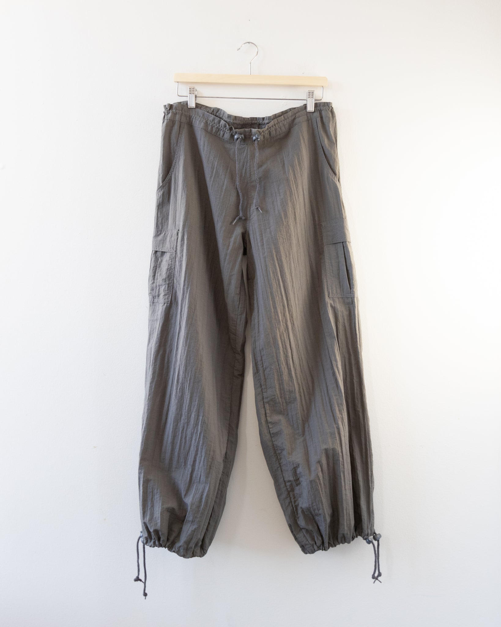 Grey Parachute Pant