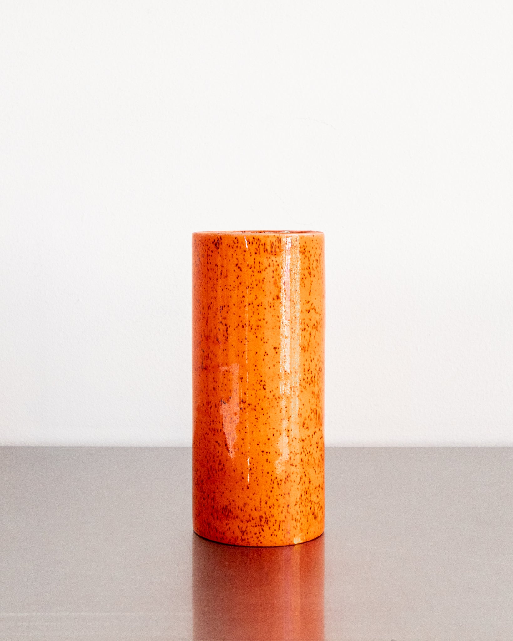 Orange Ceramic Vessel