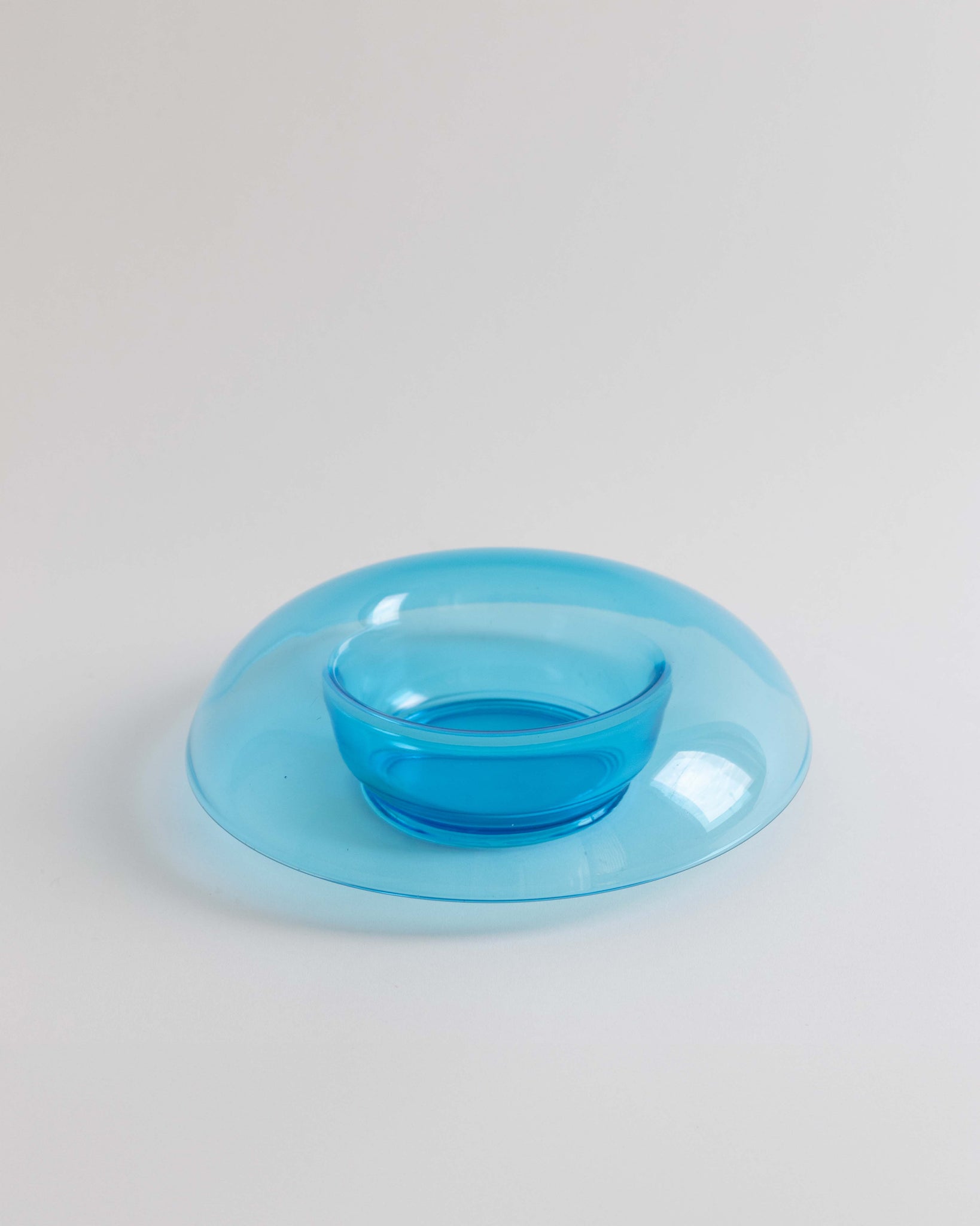 Aqua Blue MCM Bowl