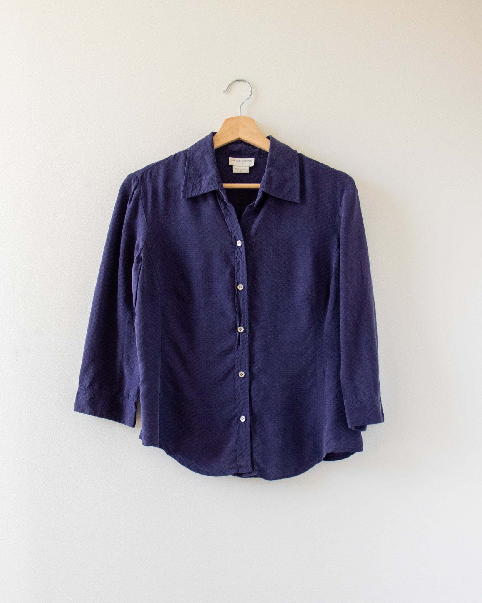 Purple Textured Blouse