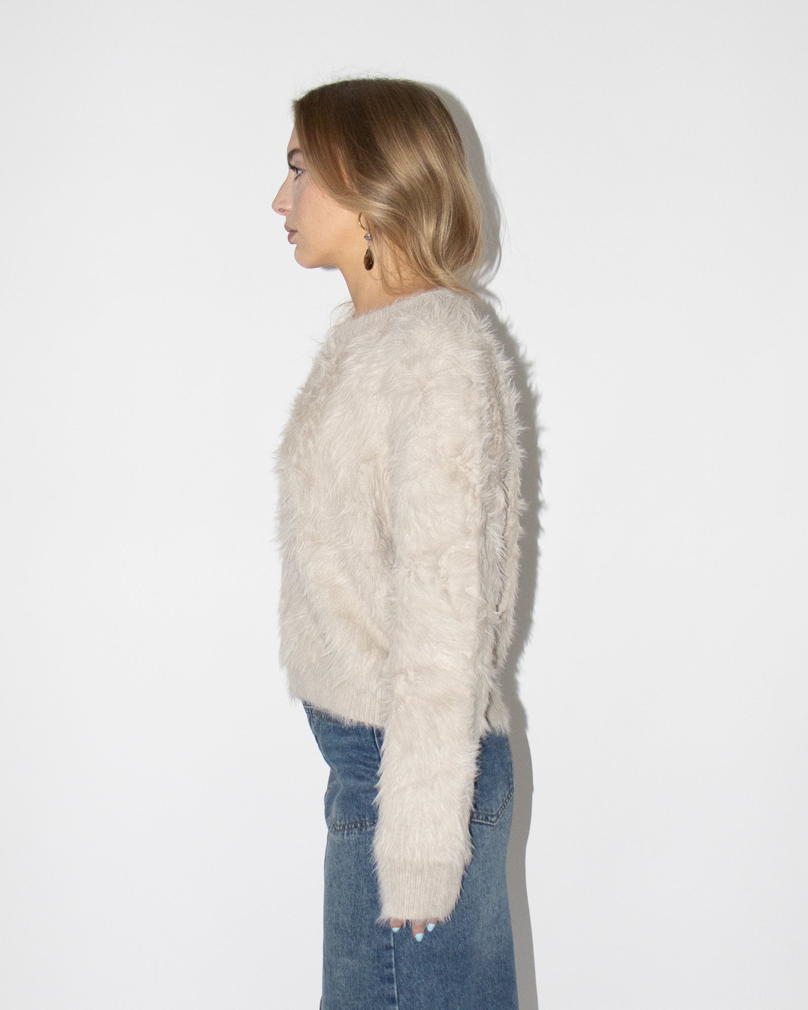 Taupe Mohair Sweater