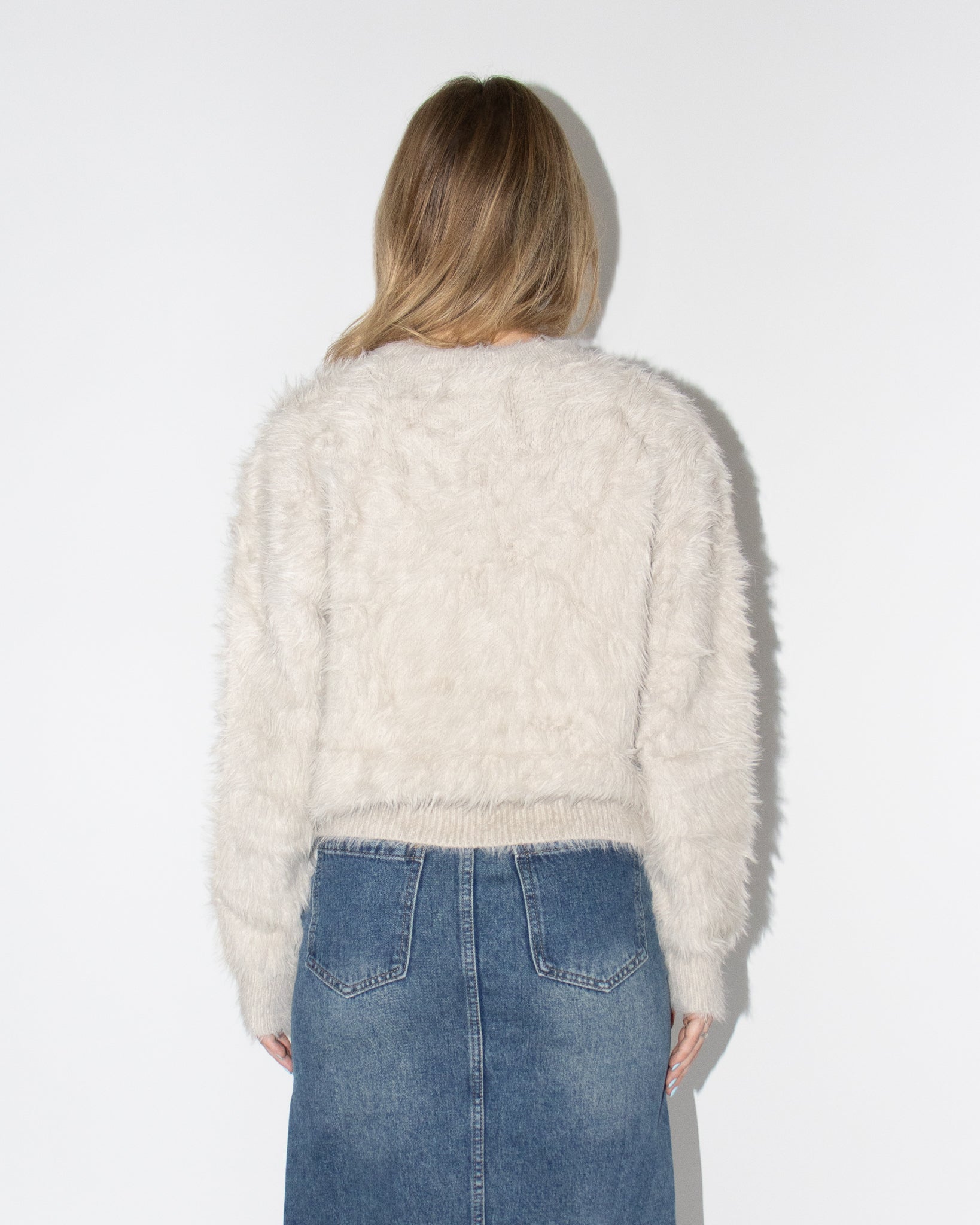 Taupe Mohair Sweater