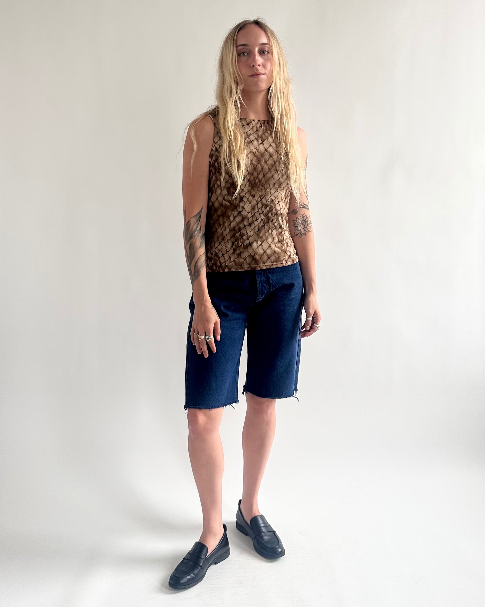 Brown Reptile Print Tank