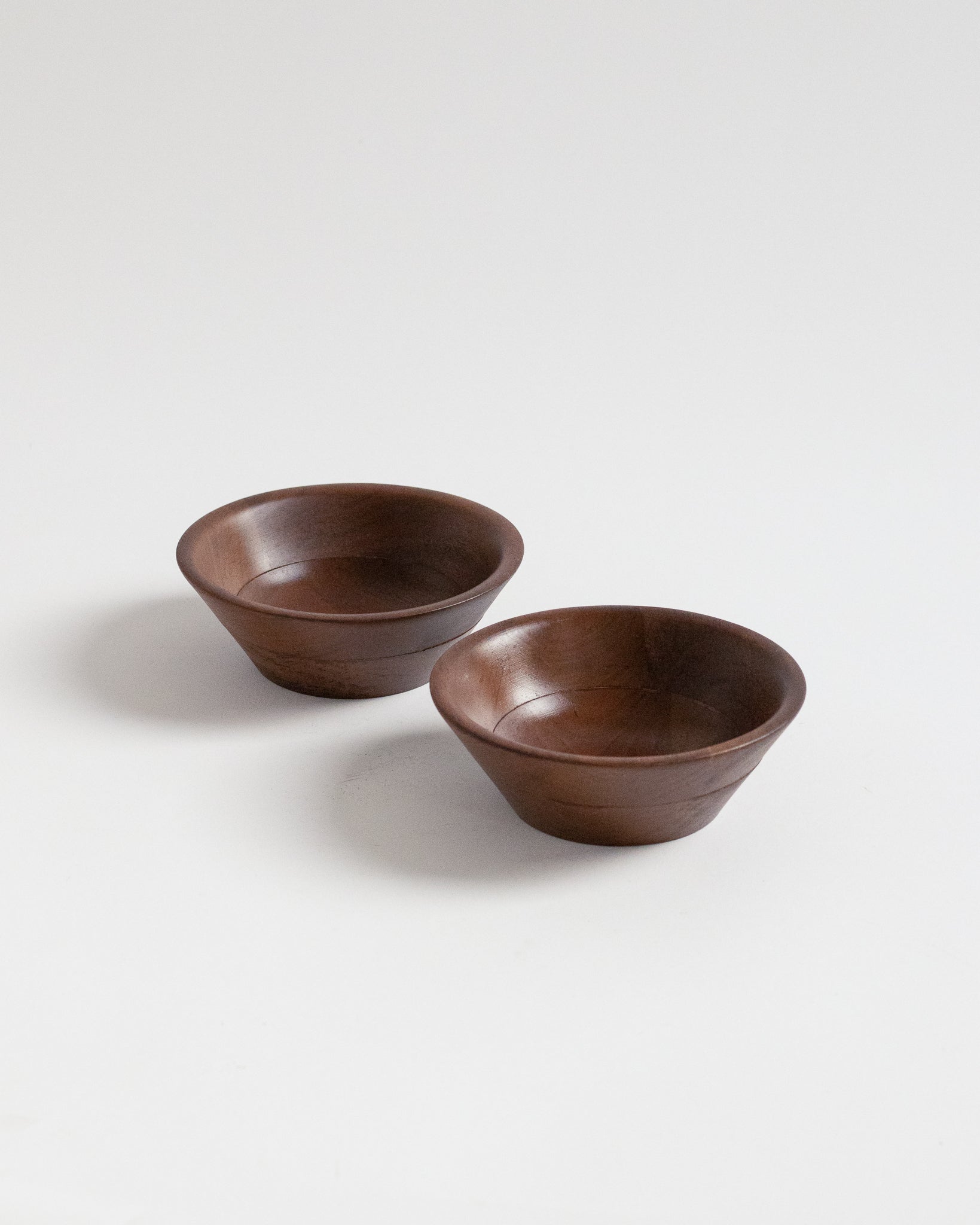 Set of Small Wooden Bowls