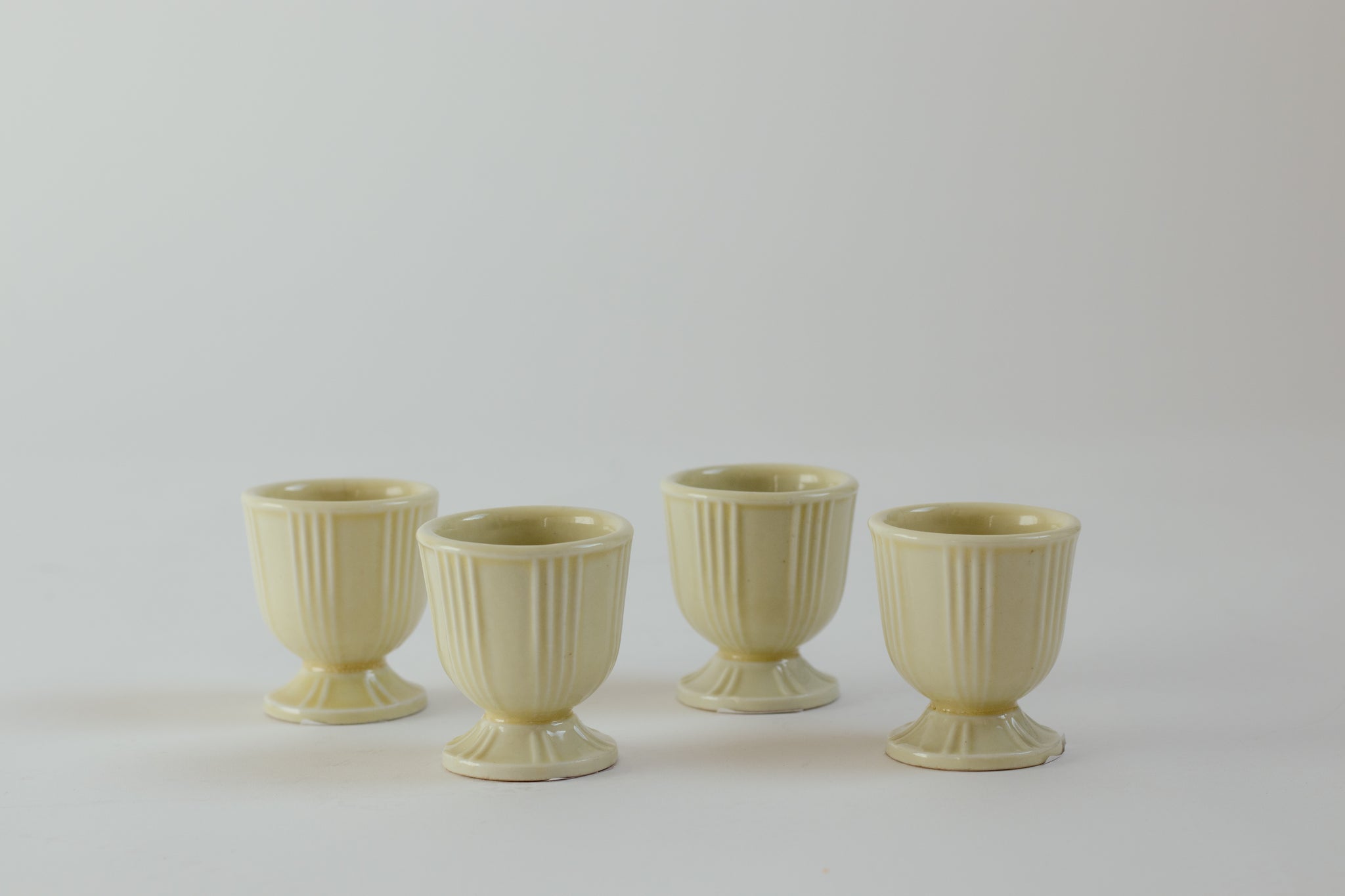 Small Yellow Ceramic Cups