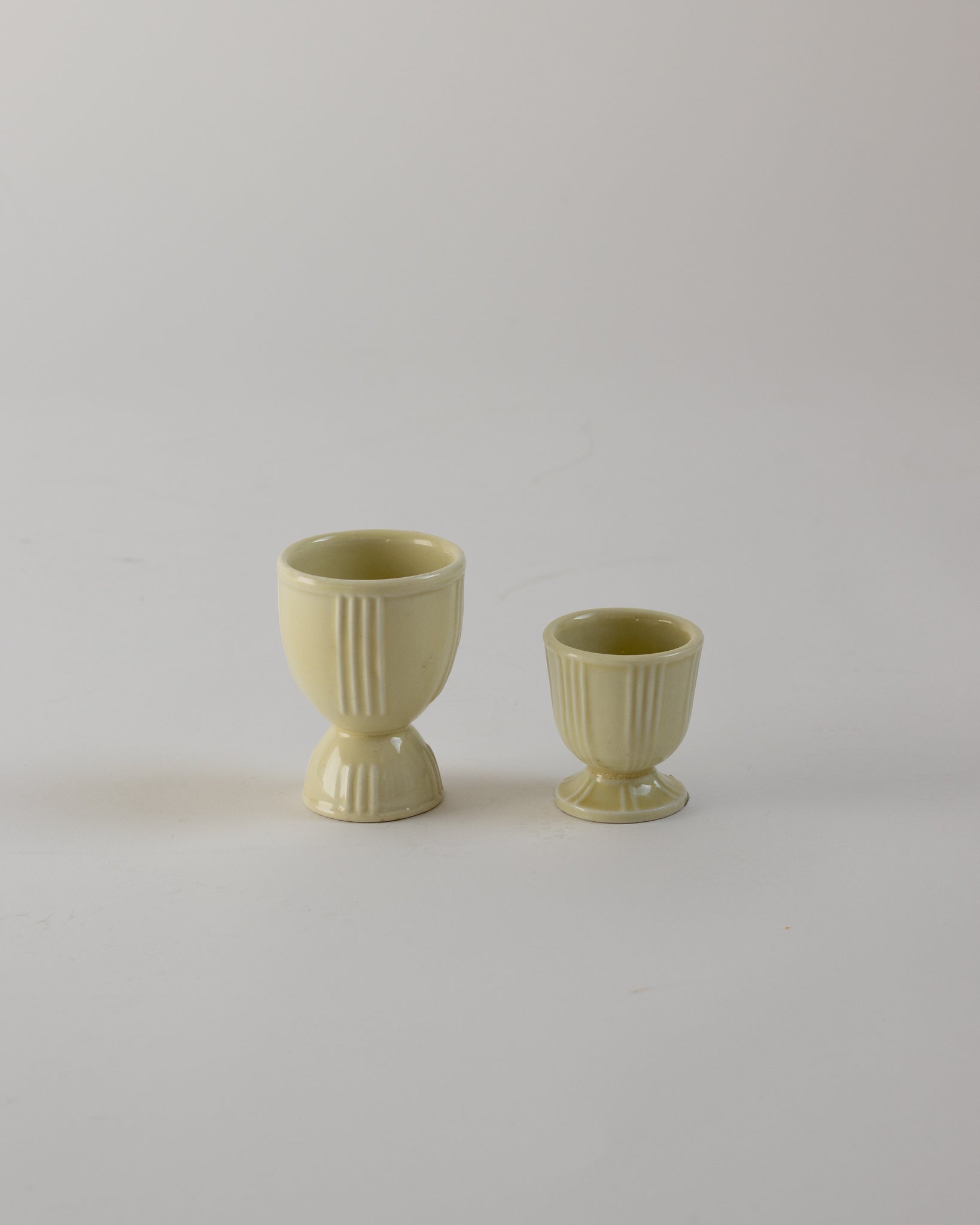 Small Yellow Ceramic Cups